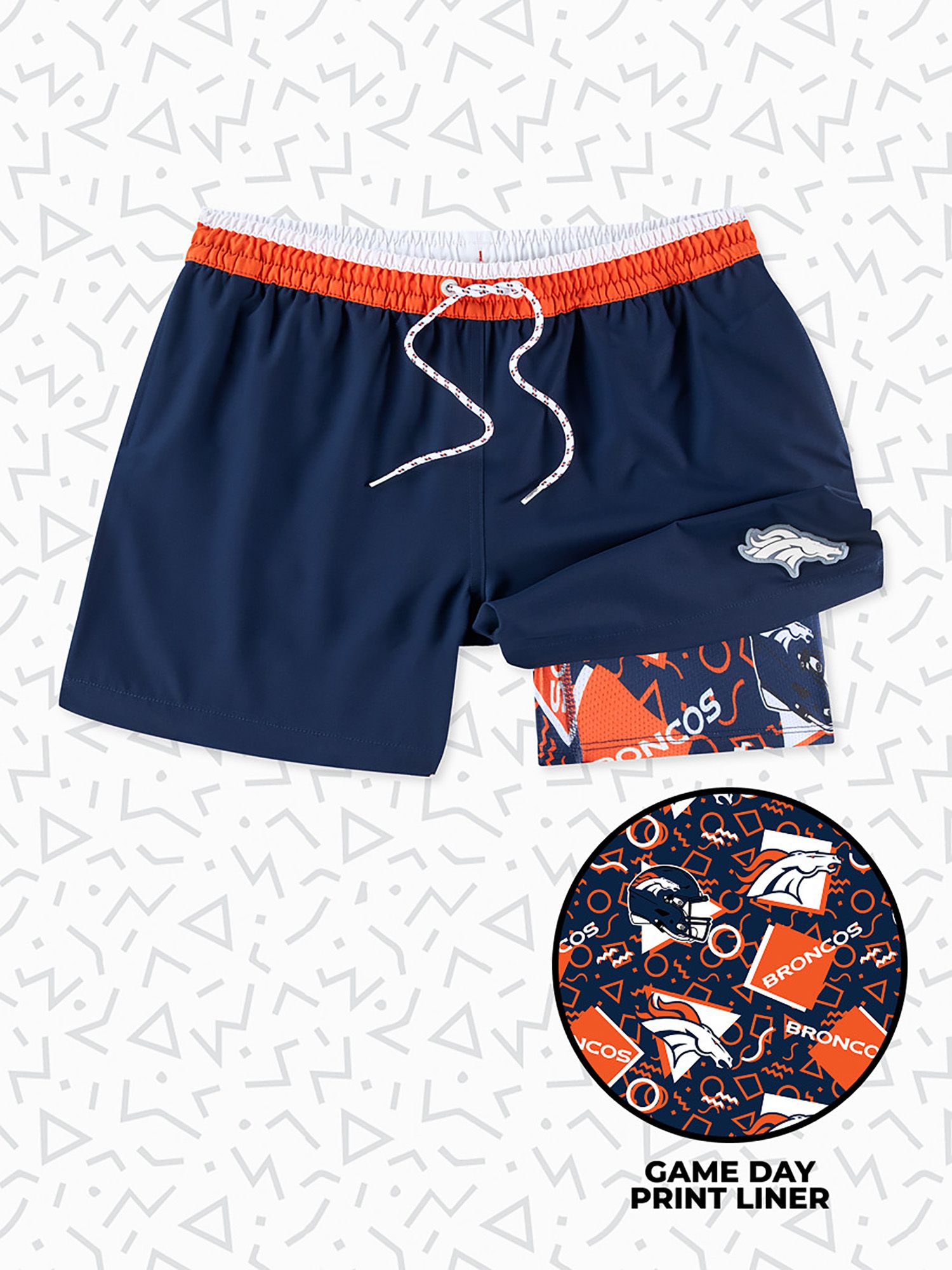chubbies Men's Denver Broncos Secret Swim Trunks product image
