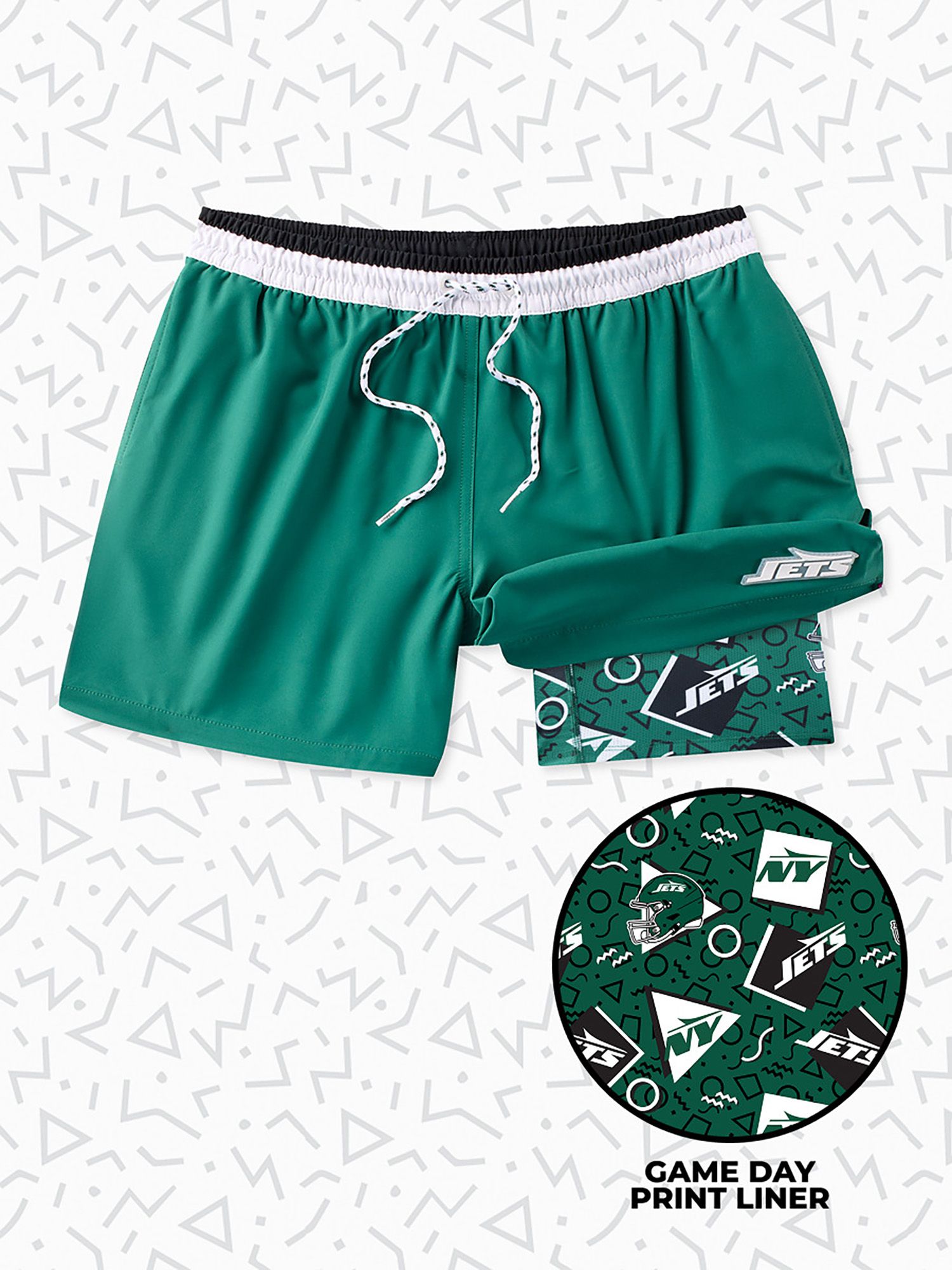 chubbies Men's New York Jets Secret Swim Trunks product image