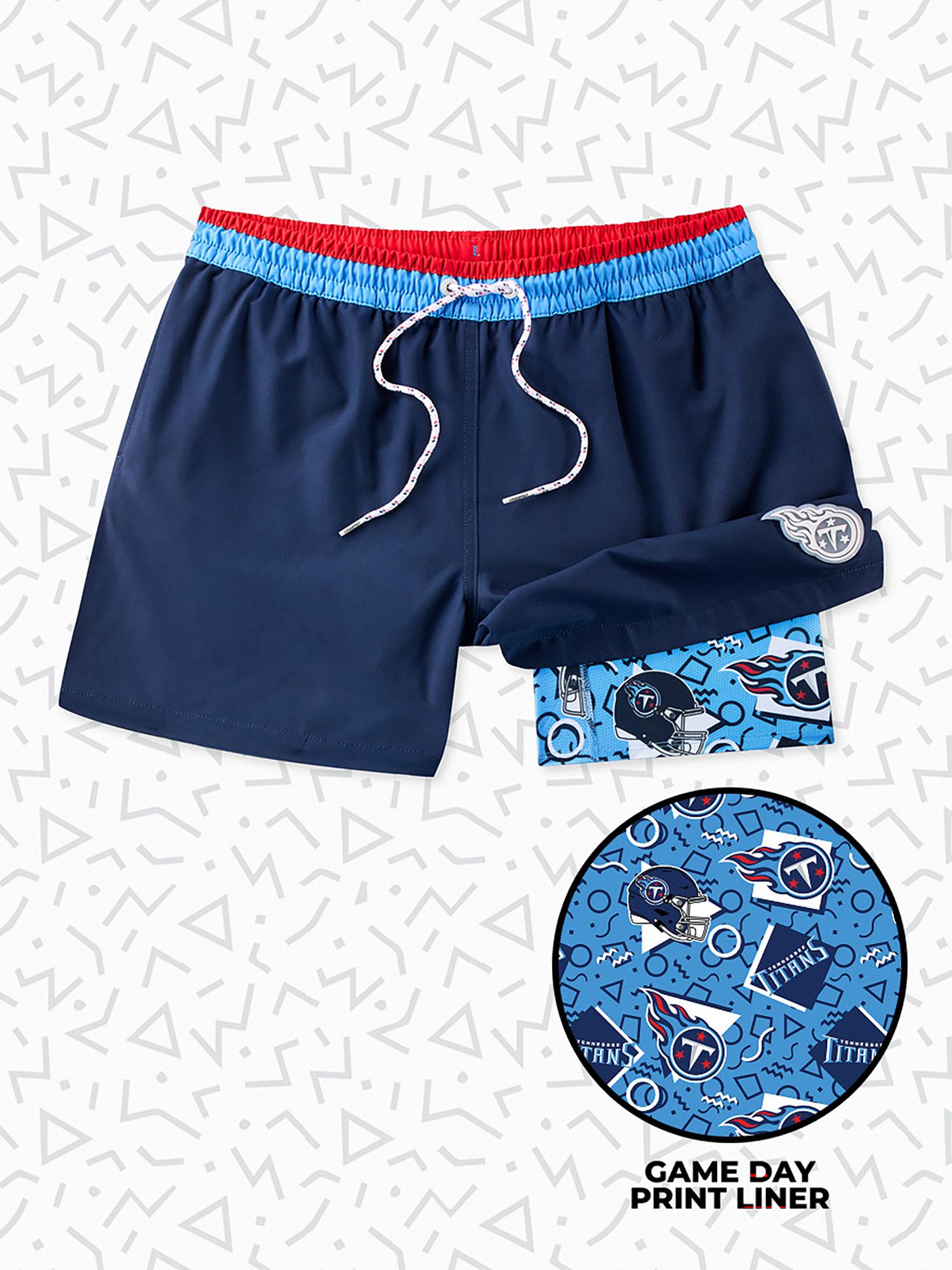 chubbies Men's Tennessee Titans Secret Swim Trunks product image