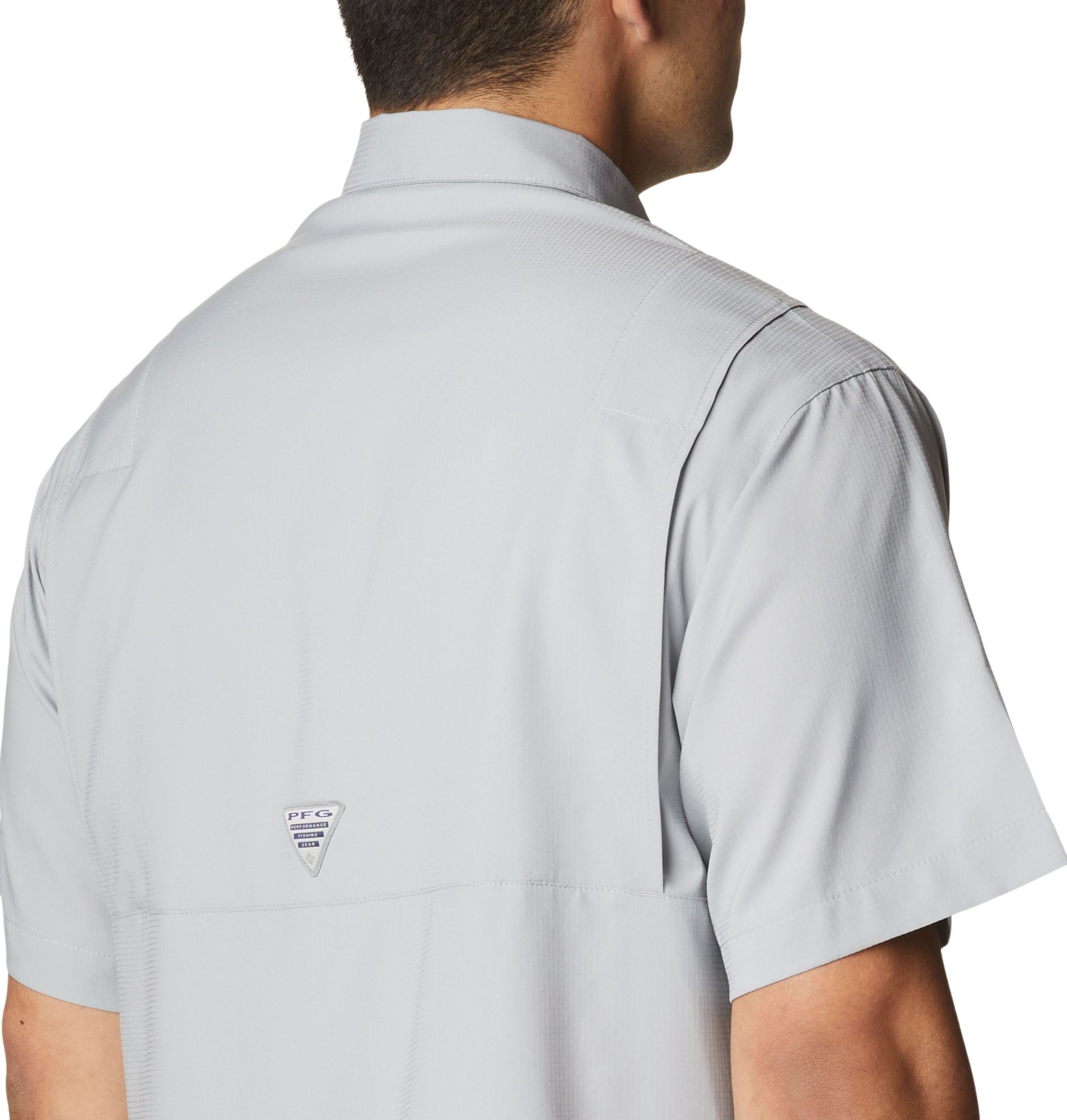 Columbia Men's LSU Tigers Grey Tamiami Button-Down Performance Shirt product image