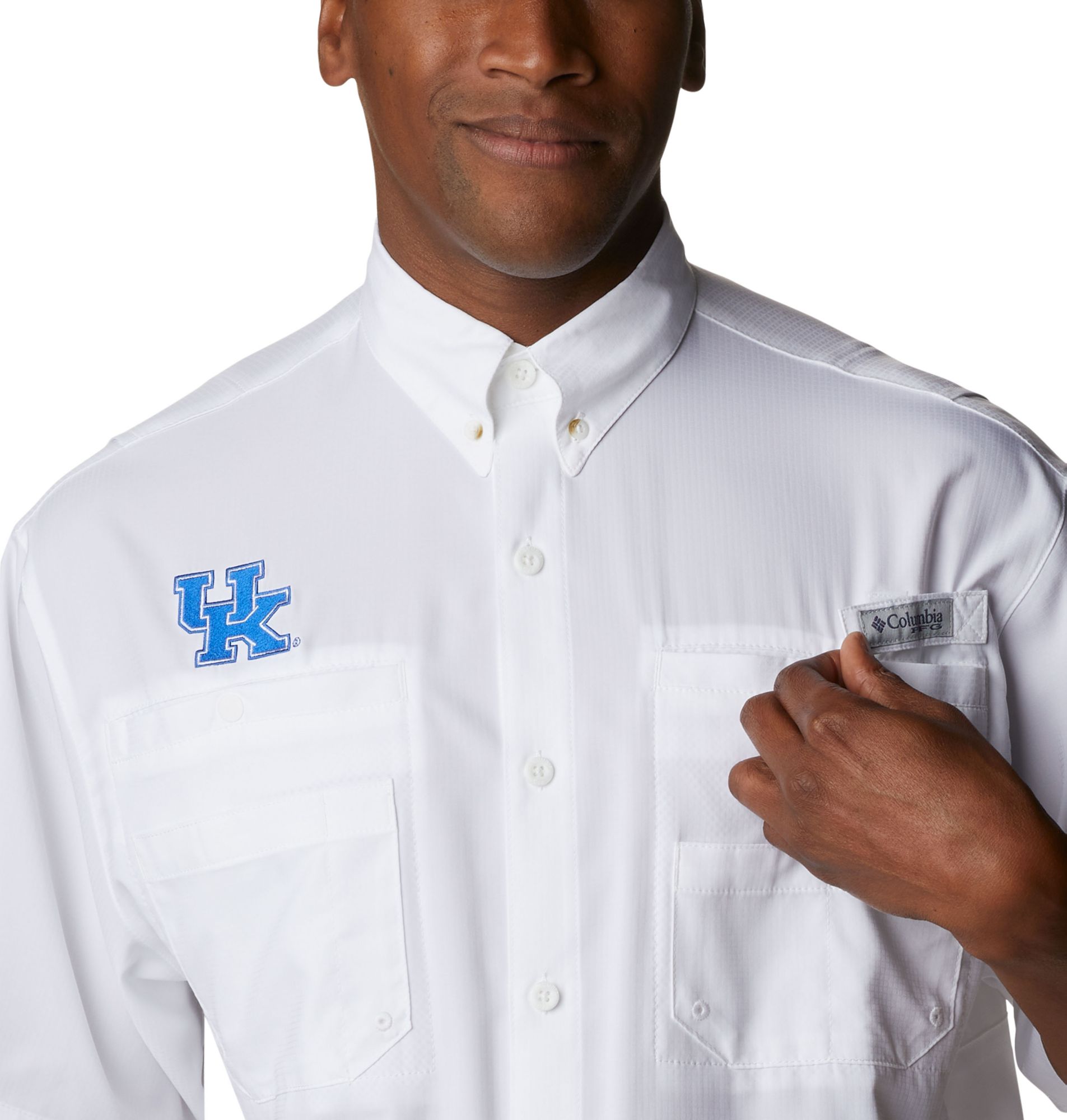 Columbia Men's Kentucky Wildcats White Tamiami Long Sleeve Shirt product image