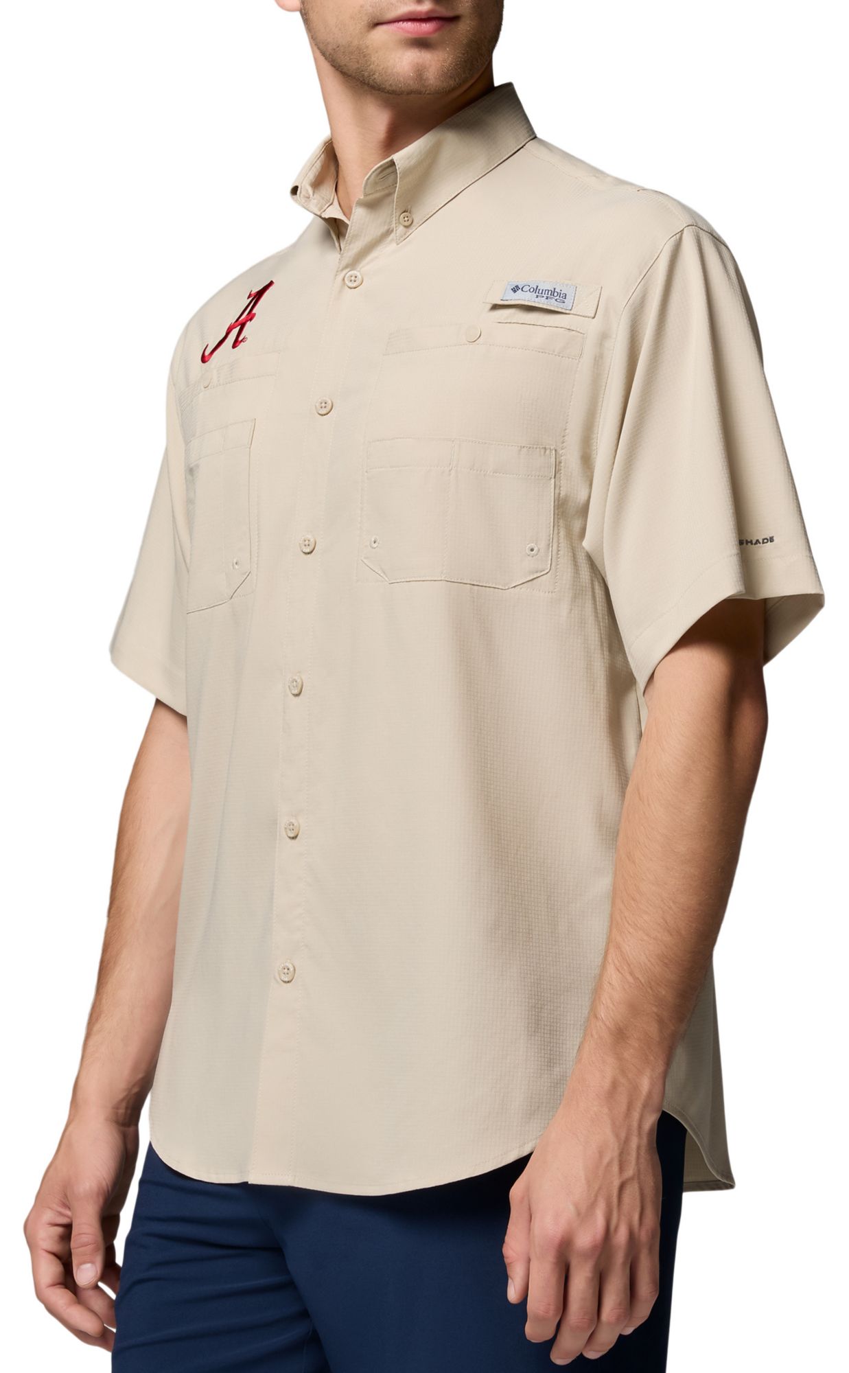 Columbia Men's Alabama Crimson Tide Fossil Tamiami Short Sleeve T-Shirt product image