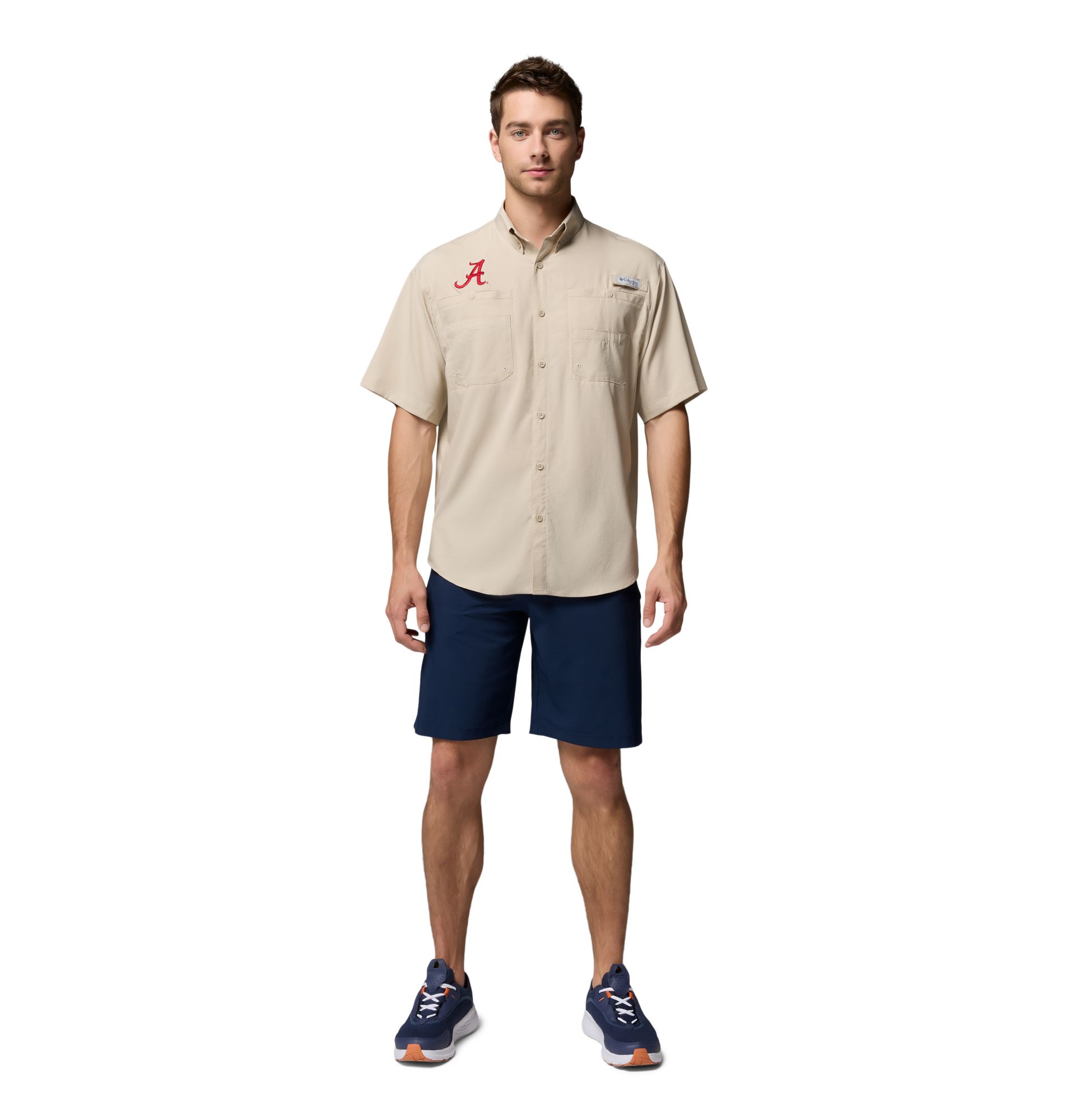 Columbia Men's Alabama Crimson Tide Fossil Tamiami Short Sleeve T-Shirt product image