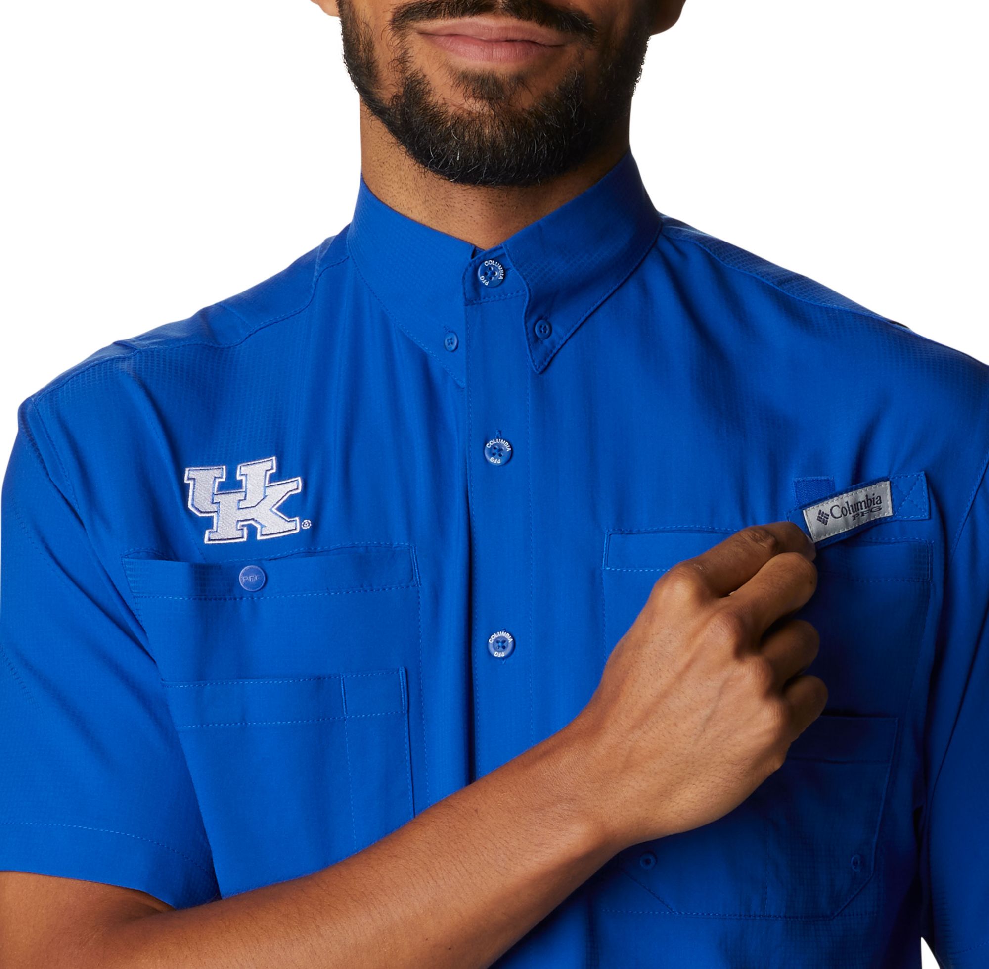 Columbia Men's Kentucky Wildcats Blue Tamiami Short Sleeve Shirt product image