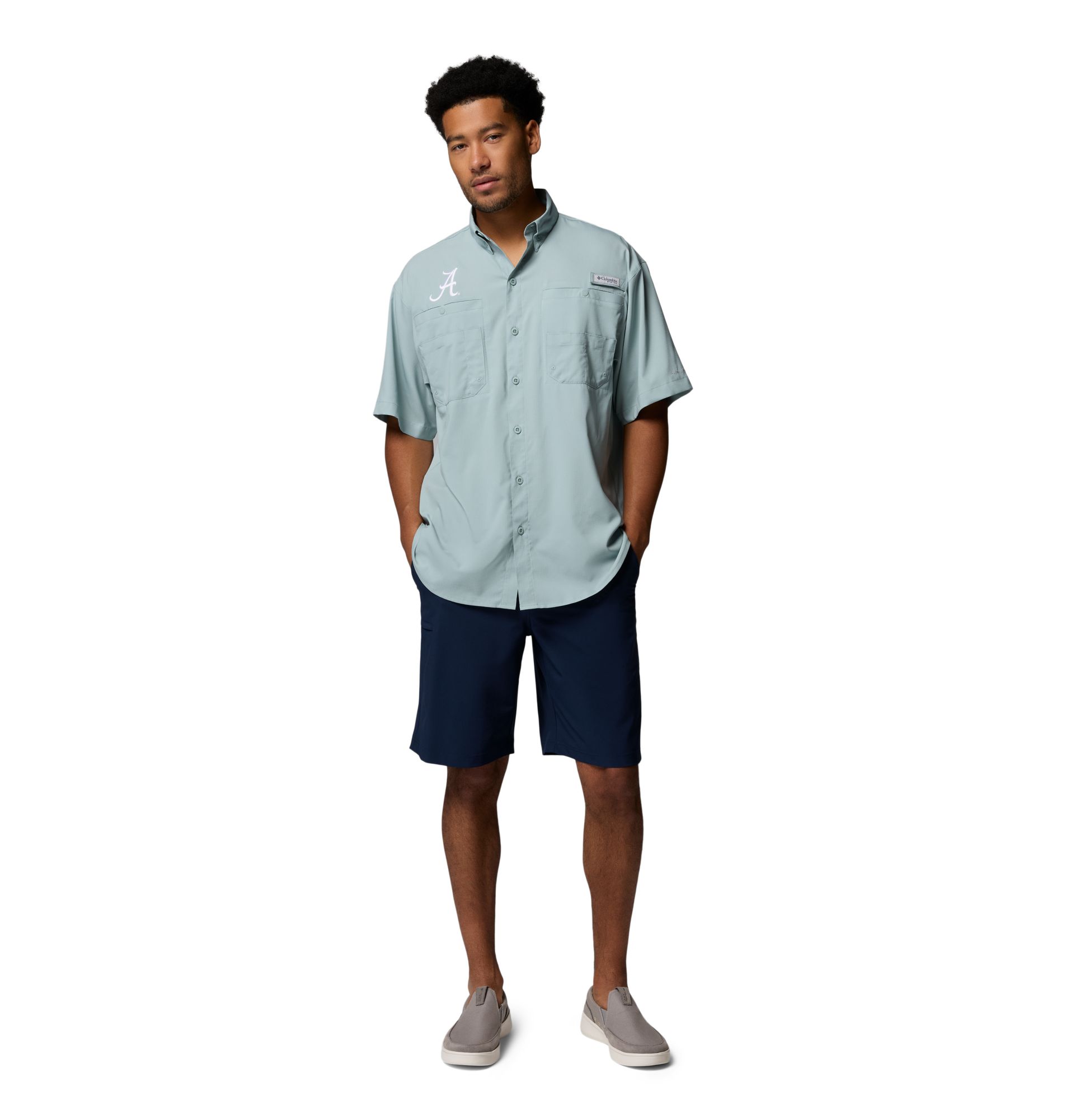 Columbia Men's Alabama Crimson Tide Crushed Blue Tamiami T-Shirt product image