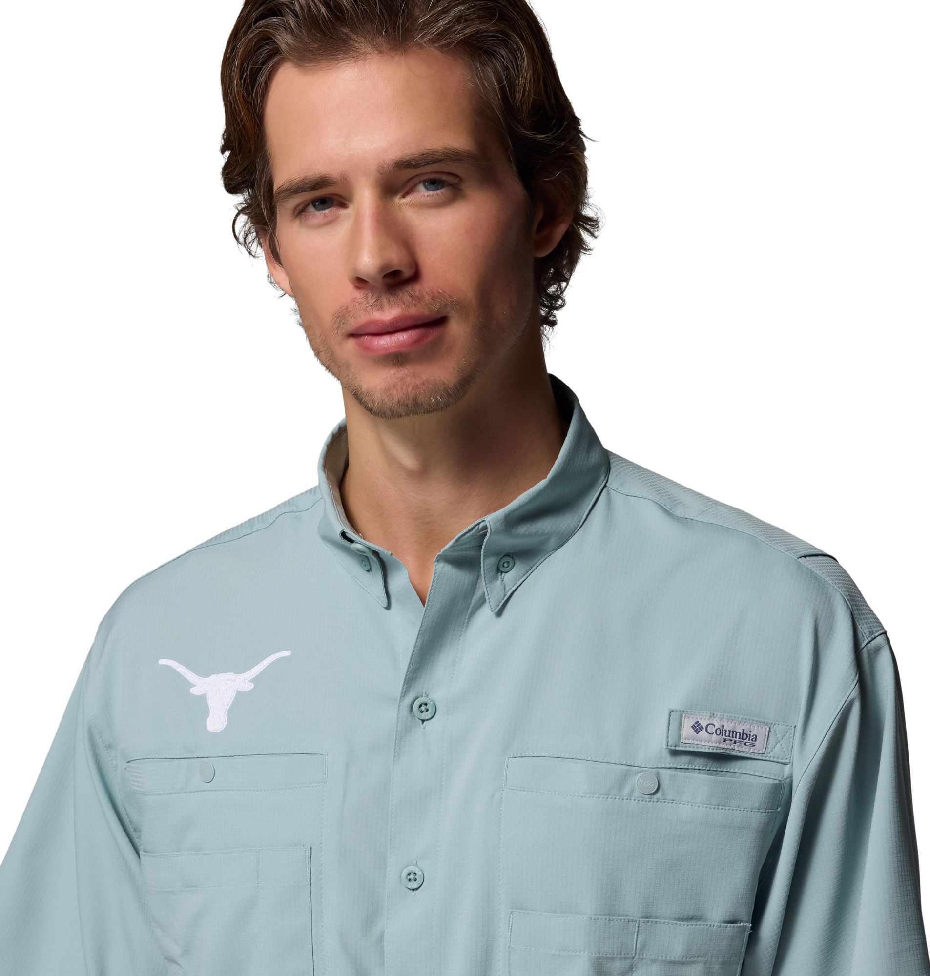 Columbia Men's Texas Longhorns Crushed Blue Tamiami T-Shirt product image