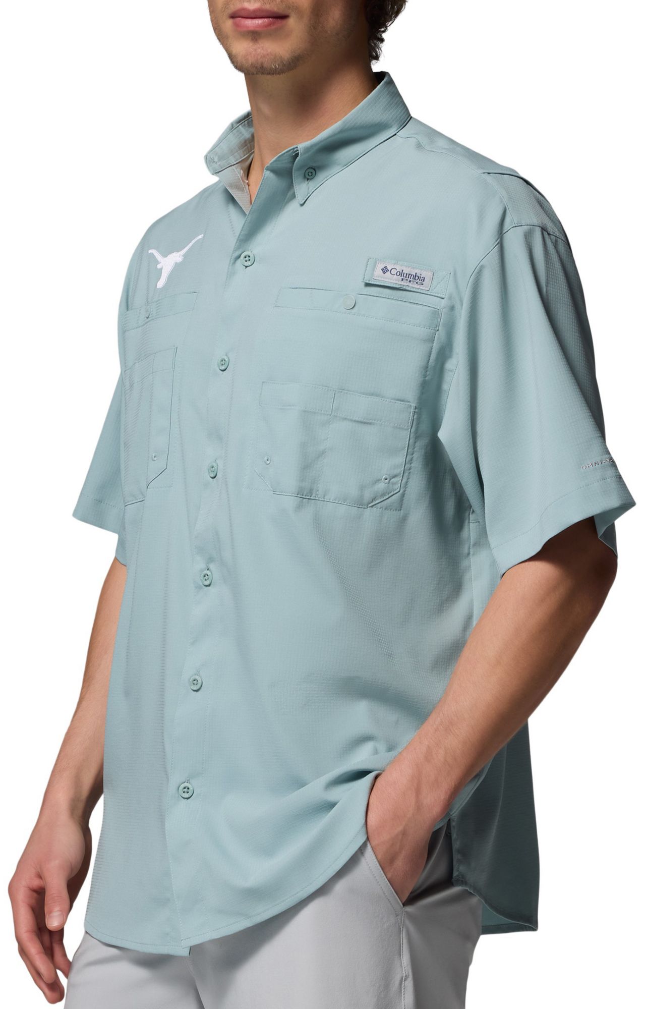 Columbia Men's Texas Longhorns Crushed Blue Tamiami T-Shirt product image