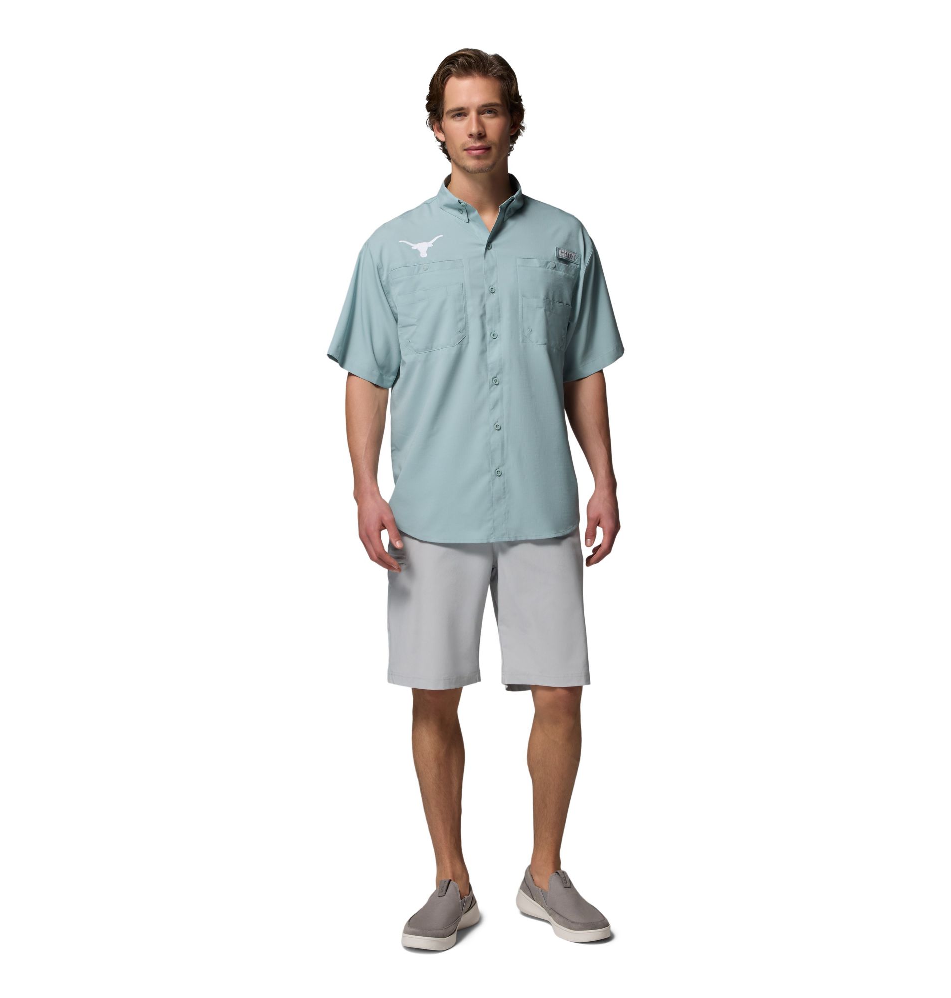 Columbia Men's Texas Longhorns Crushed Blue Tamiami T-Shirt product image