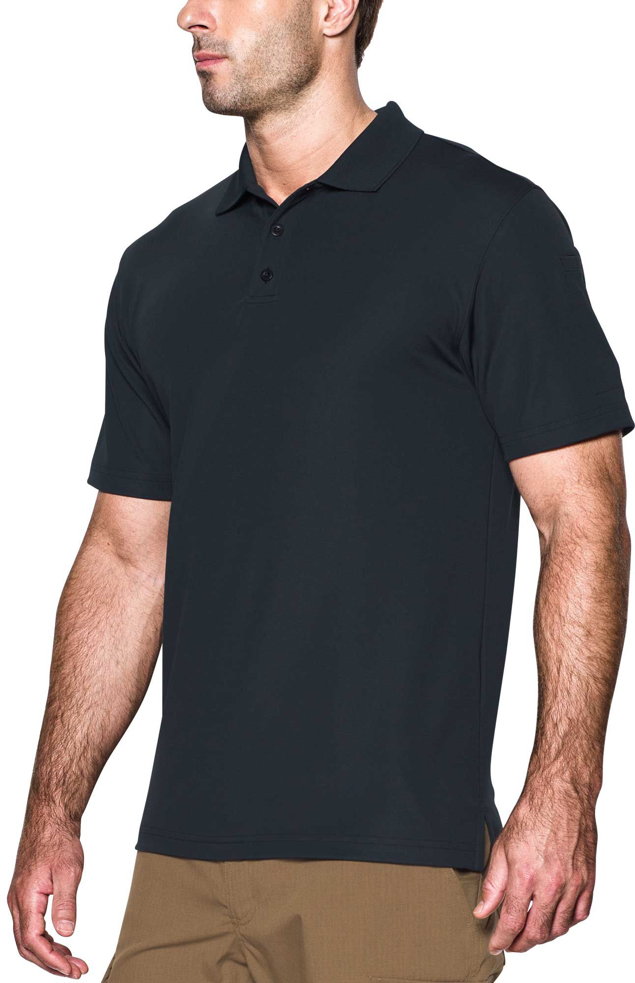hunter green under armour polo