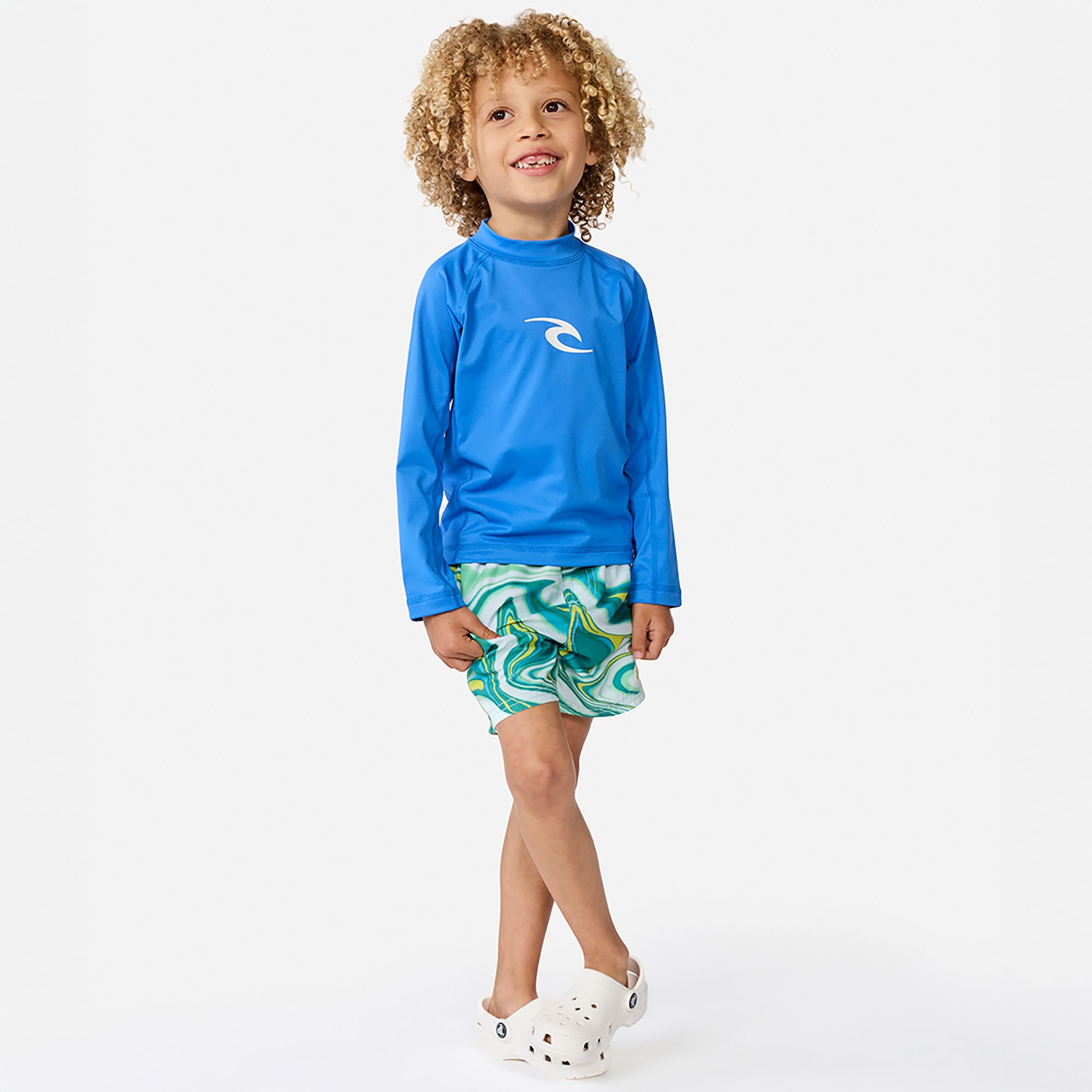 Rip Curl Little Boys' Waves UPF Long-Sleeve Rashguard product image