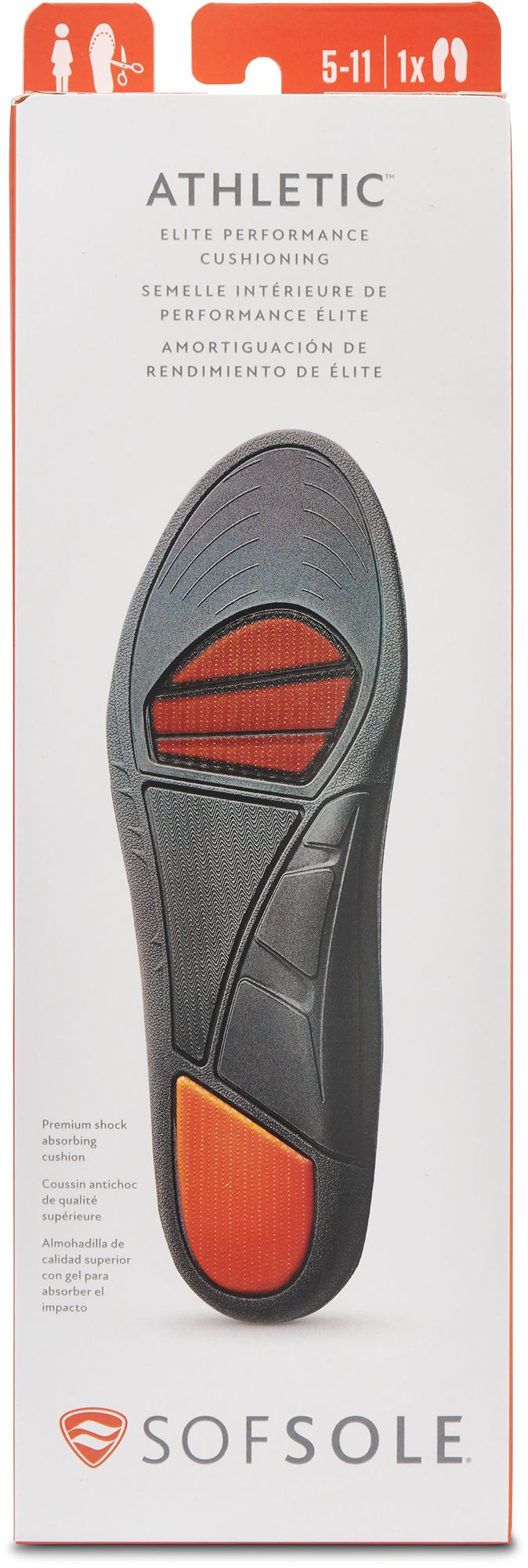 Sof Sole Women's Athletic Trim-to-Fit Insoles product image