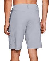Under Armour Cargo Shorts Loose Fit Adjustable Tan 8.5 1254499