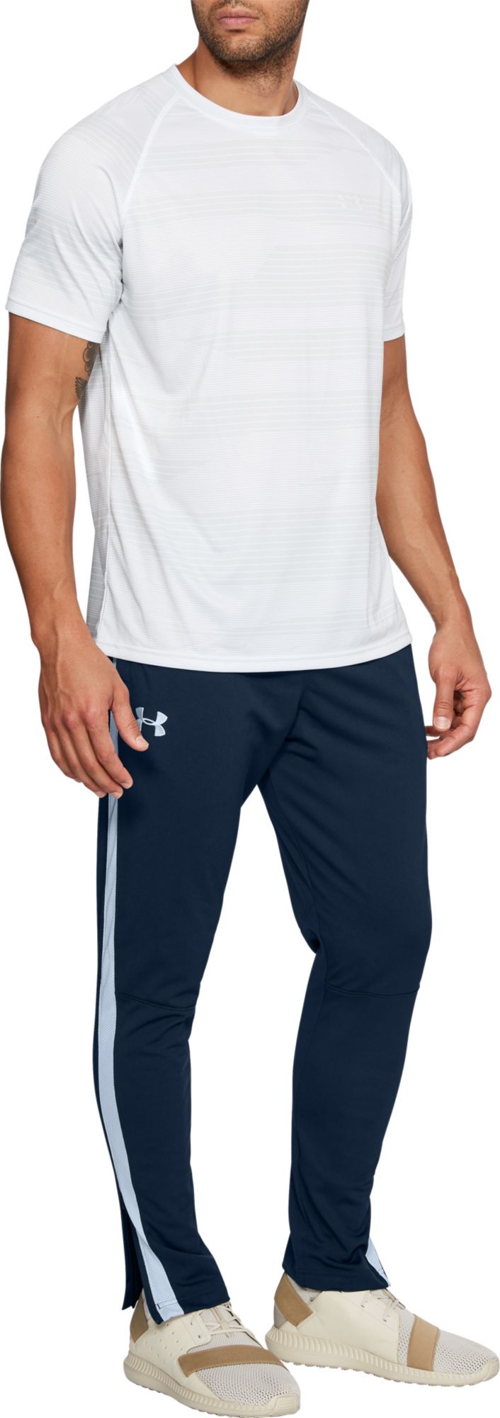 Under Armour Pique Track Pants Academy/White