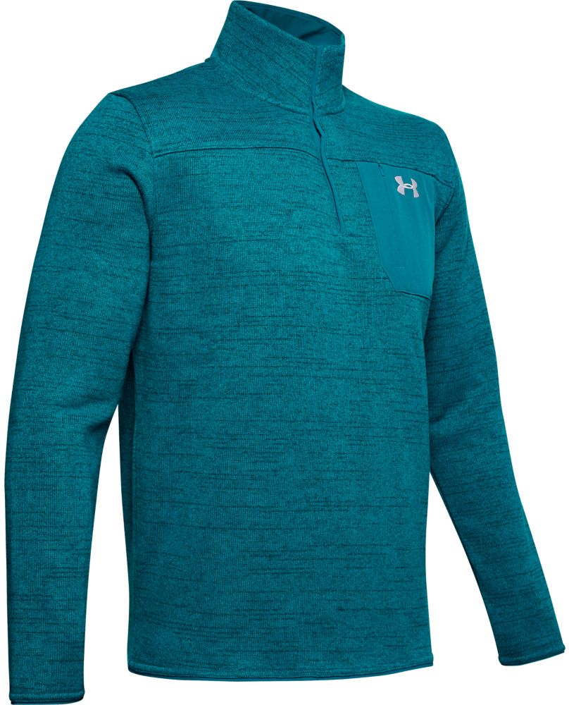 under armour men's sweaterfleece henley long sleeve shirt