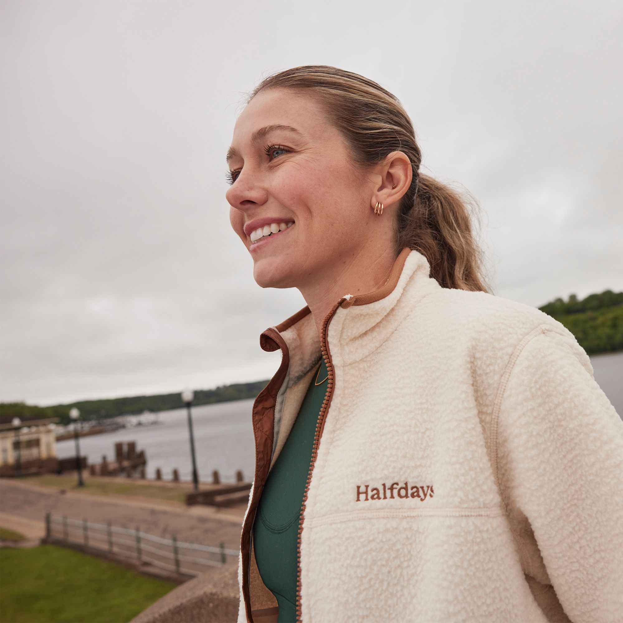 Halfdays Women's Chapelle Fleece Full Zip Jacket product image