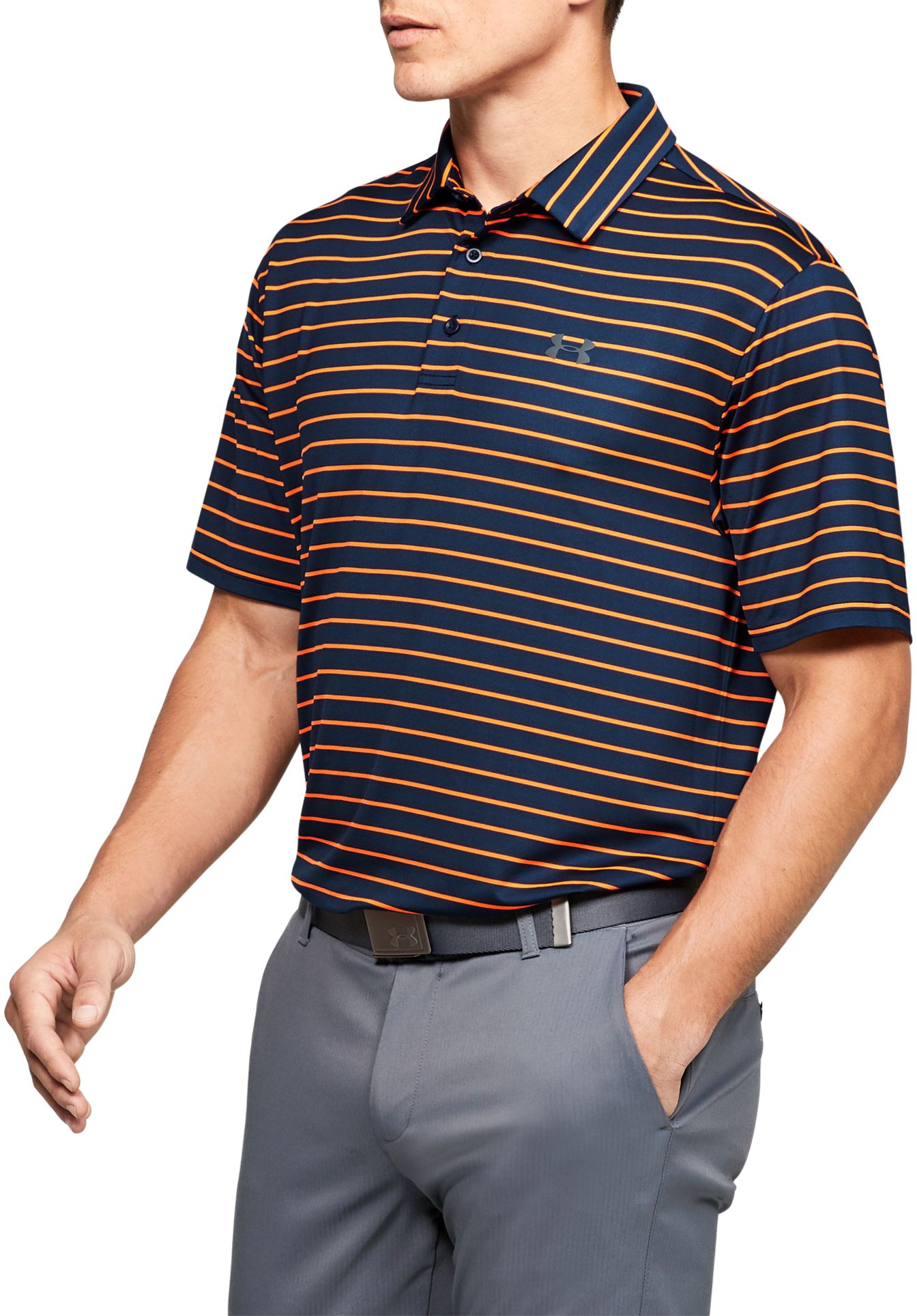 under armour men's playoff 2.0 tour stripe golf polo