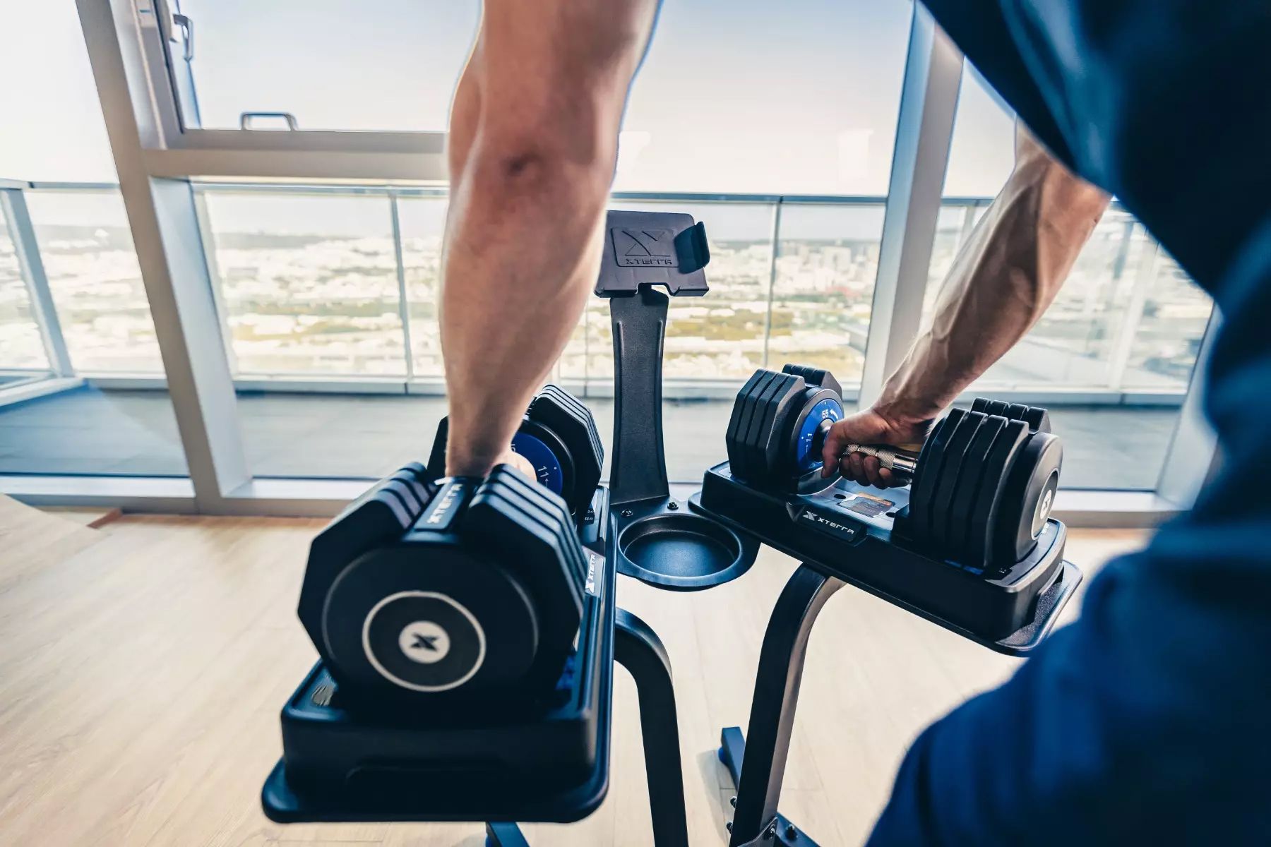 XTERRA Adjustable Dumbbell Stand product image