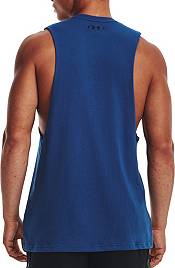 Under Armour Logo Deep Cut Out Tank Top White 1329286-101 - Free Shipping  at LASC