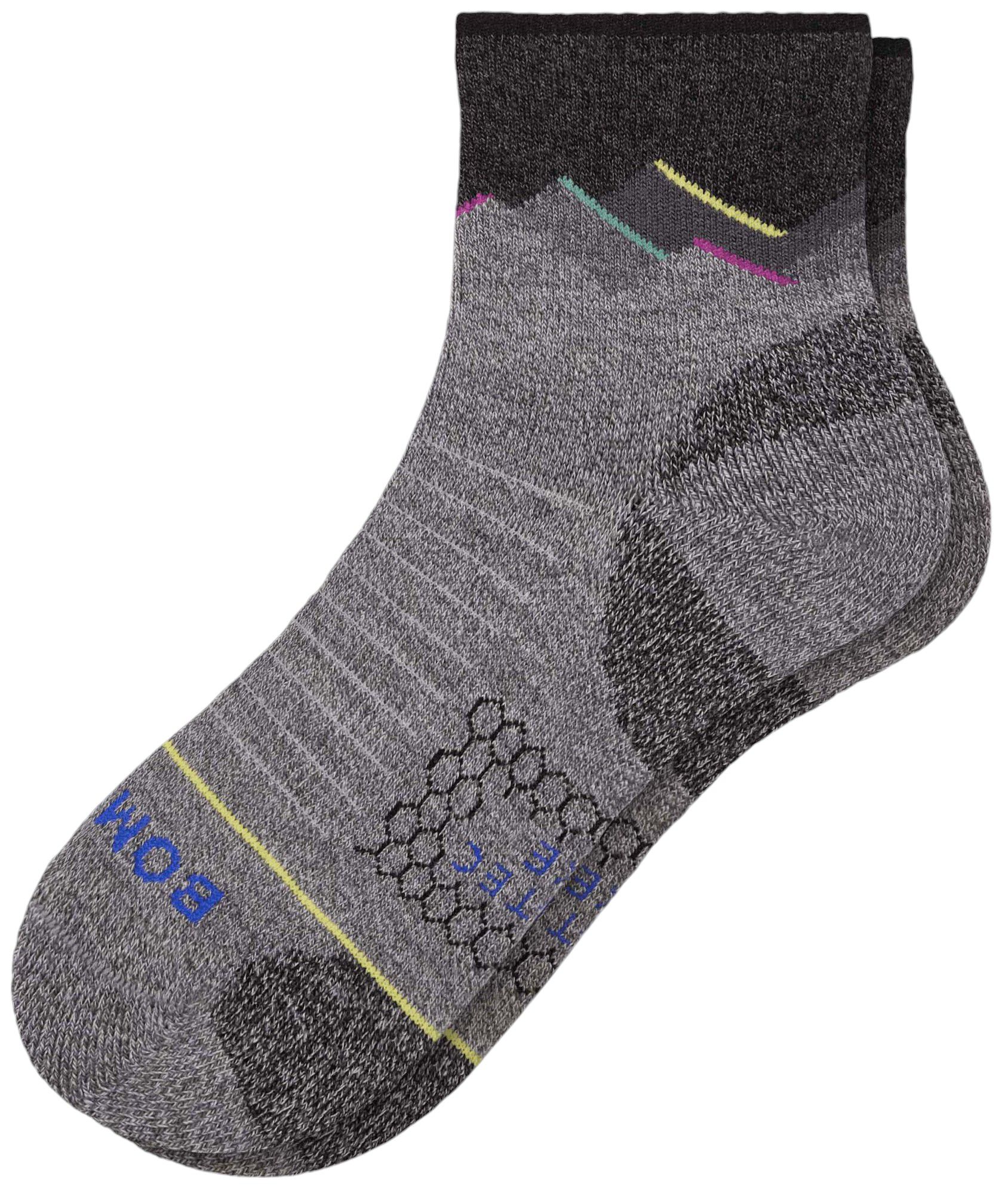 Bombas Marl Mountain Landscape Merino Blend Hiking Quarter Socks product image