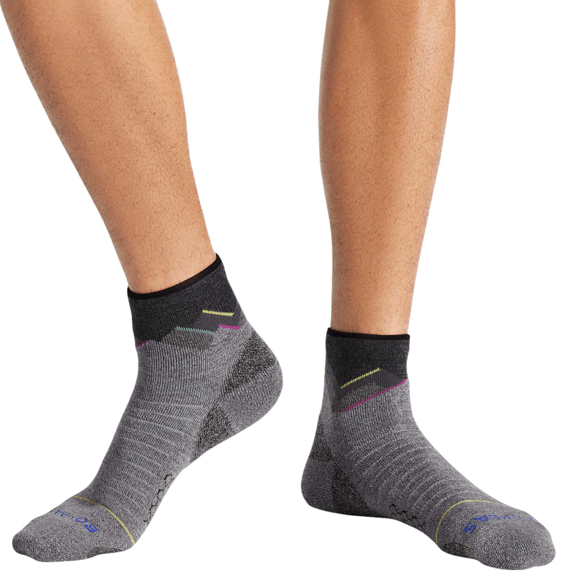 Bombas Marl Mountain Landscape Merino Blend Hiking Quarter Socks product image