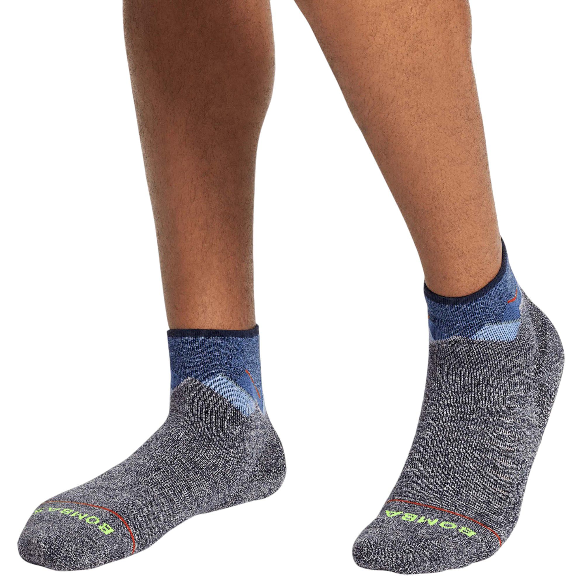 Bombas Marl Mountain Landscape Merino Blend Hiking Quarter Socks product image