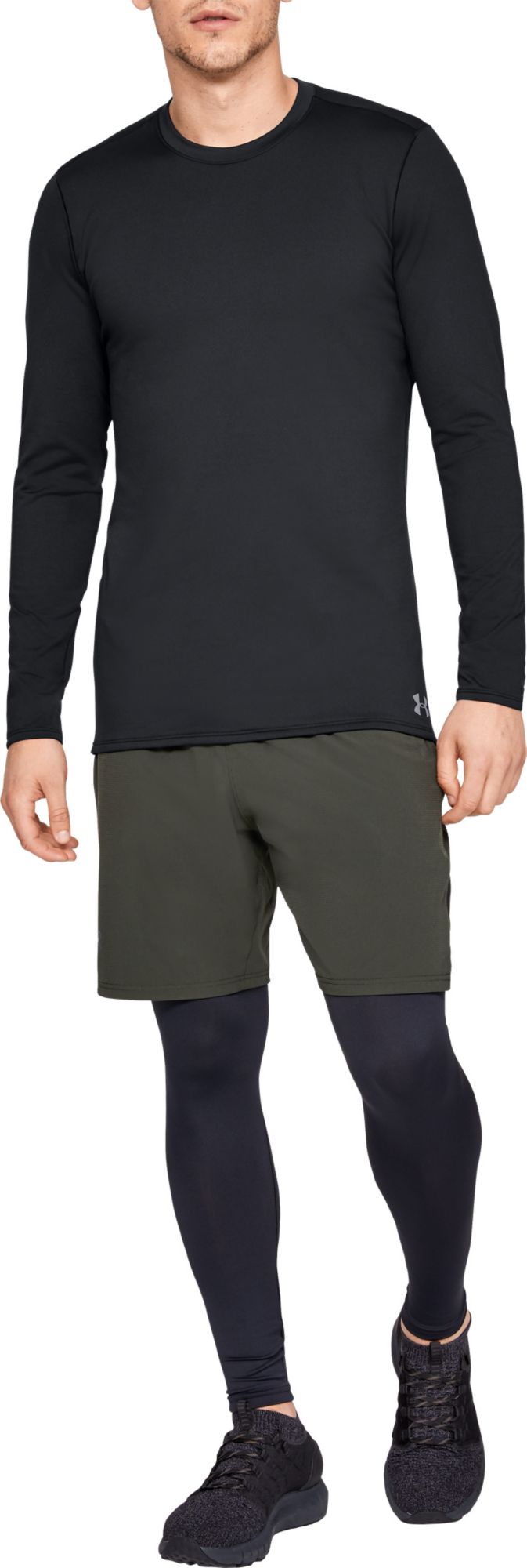 under armour men's coldgear fitted hooded long sleeve shirt