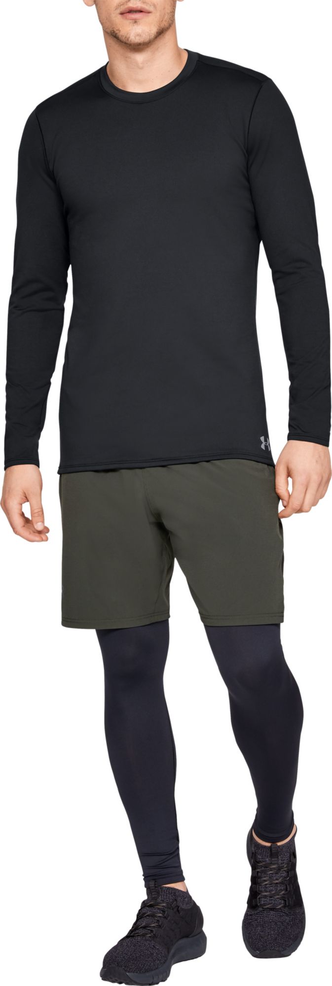 under armour men's coldgear fitted crew long sleeve shirt