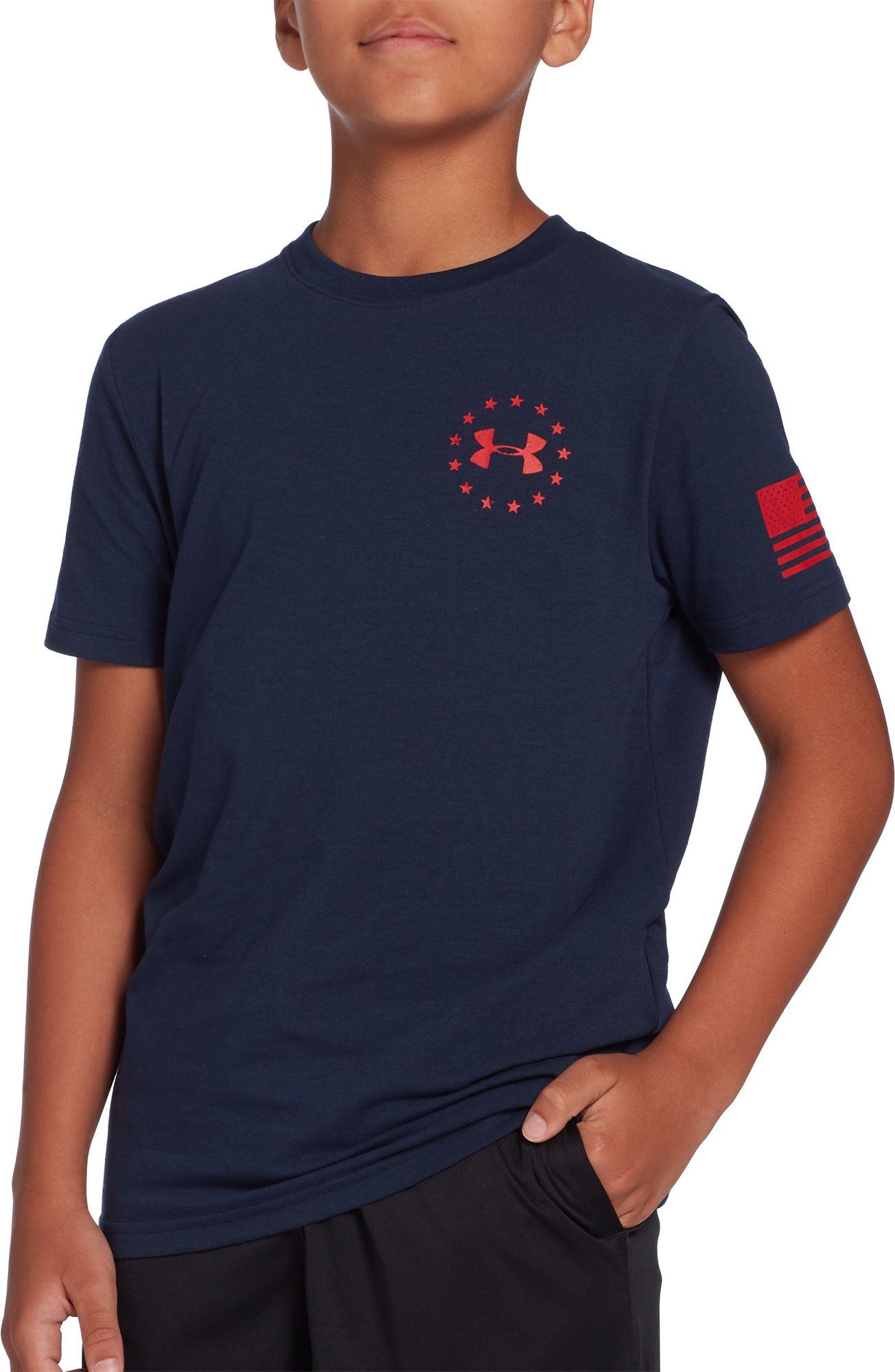 boys under armour freedom shirt