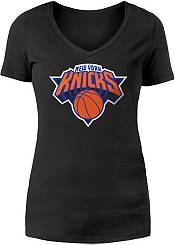 5th & Ocean Women's 2022-23 City Edition New York Knicks Black V-Neck T-Shirt product image