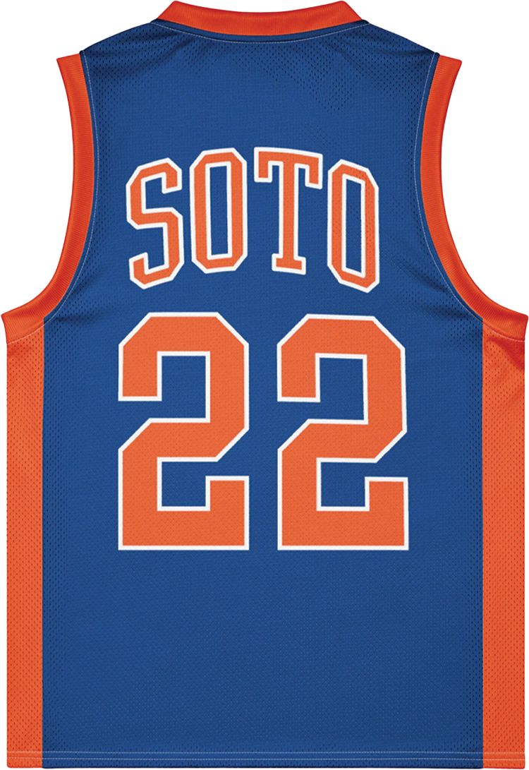 In The Clutch Adult New York Juan Soto #22 Blue Basketball Jersey product image