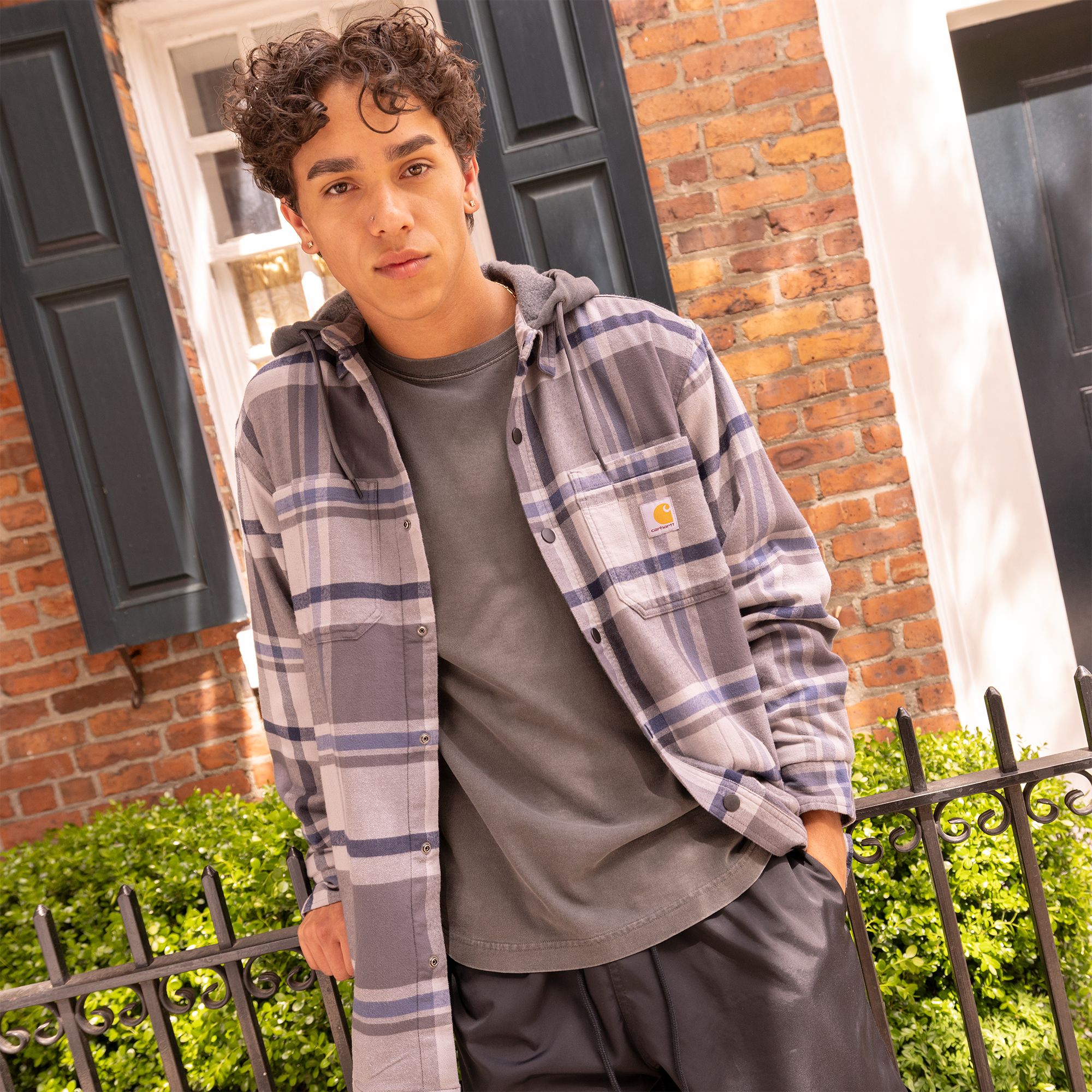 Carhartt Men's Hooded Flannel Shirt Jacket product image