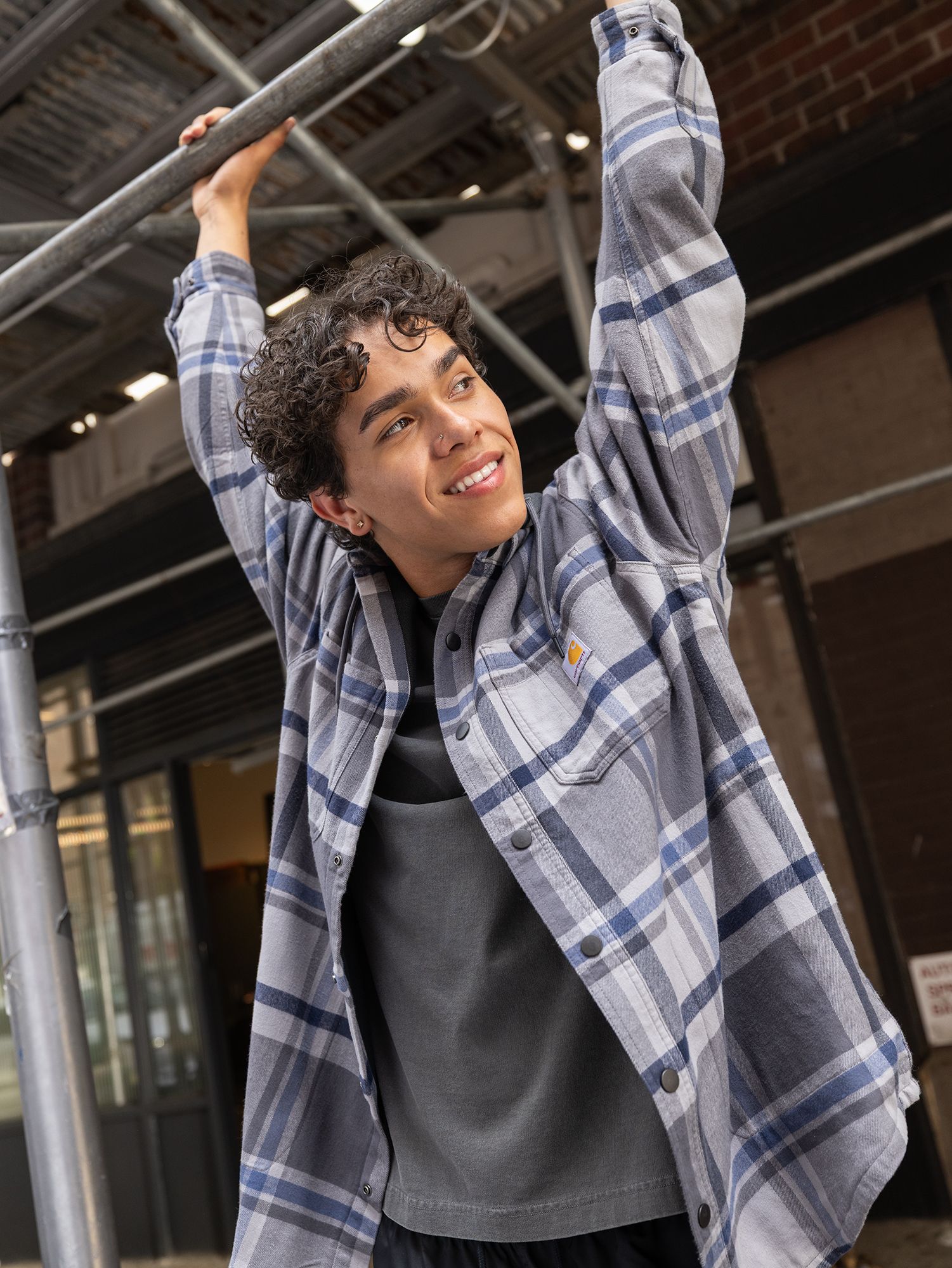 Carhartt Men's Hooded Flannel Shirt Jacket product image