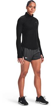  Under Armour Women's Fly by 2.0 Running Shorts, (027)  Black/Glacier Blue/Reflective, X-Small : Clothing, Shoes & Jewelry