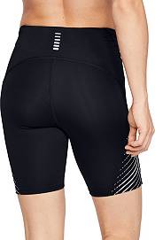 Under Armour - Womens Fly Fast 3.0 Half Tight Shorts, Color Black/Black  (001), Size: Small