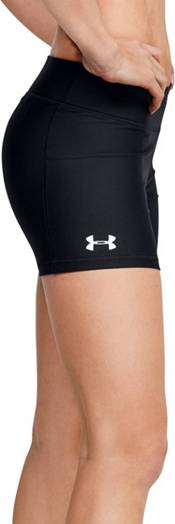 Under Armour Women's UA Team Shorty 4 Shorts, Volleyball Shorts, Black,  1351243