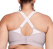 Under Armour Women's UA Infinity High Sports Bra , Dash Pink (667)/French  Gray , XX-Large