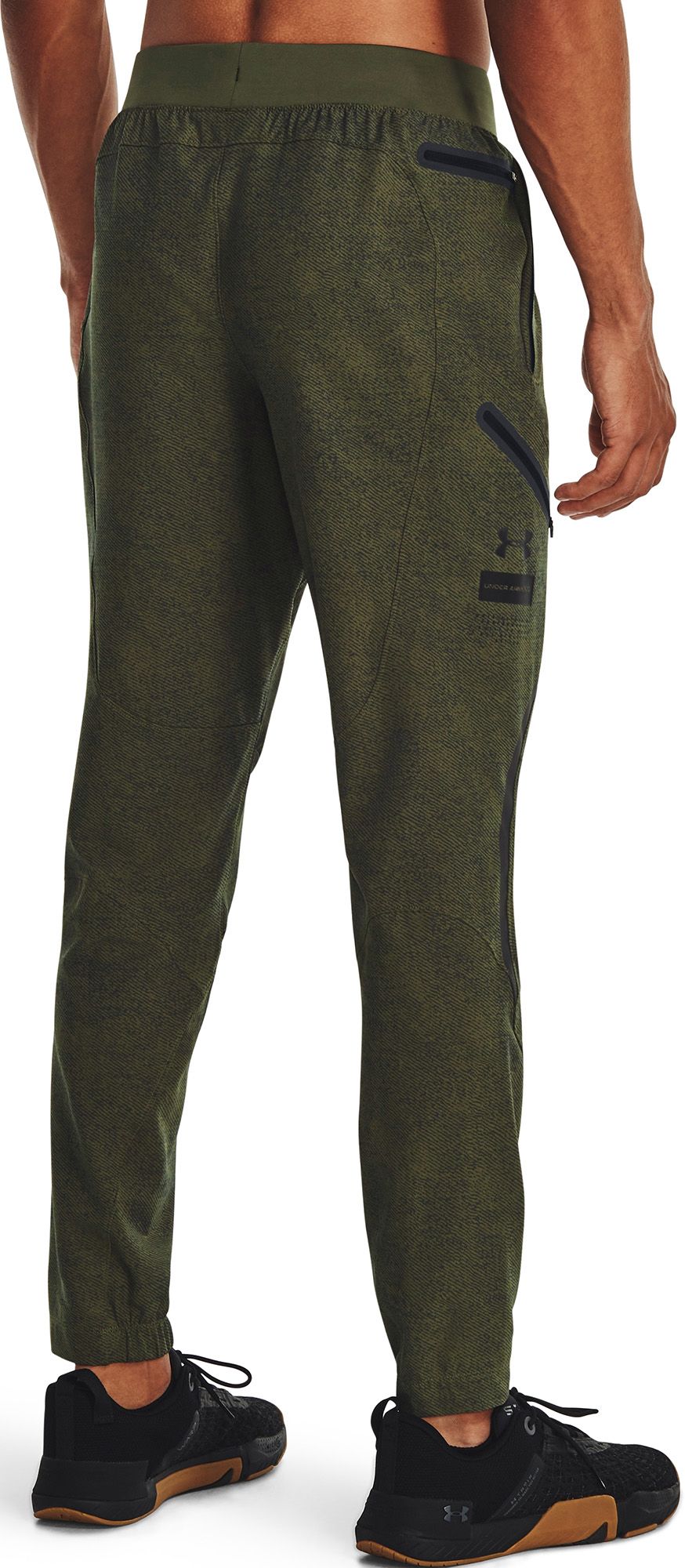 Men's Under Armour Icon Fleece Cargo Pants Marine OD Green / White M