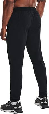 Under Armour Men's Stretch Woven Utility Tapered Workout Pants , Khaki Base  (289)/Black , Small : : Mode
