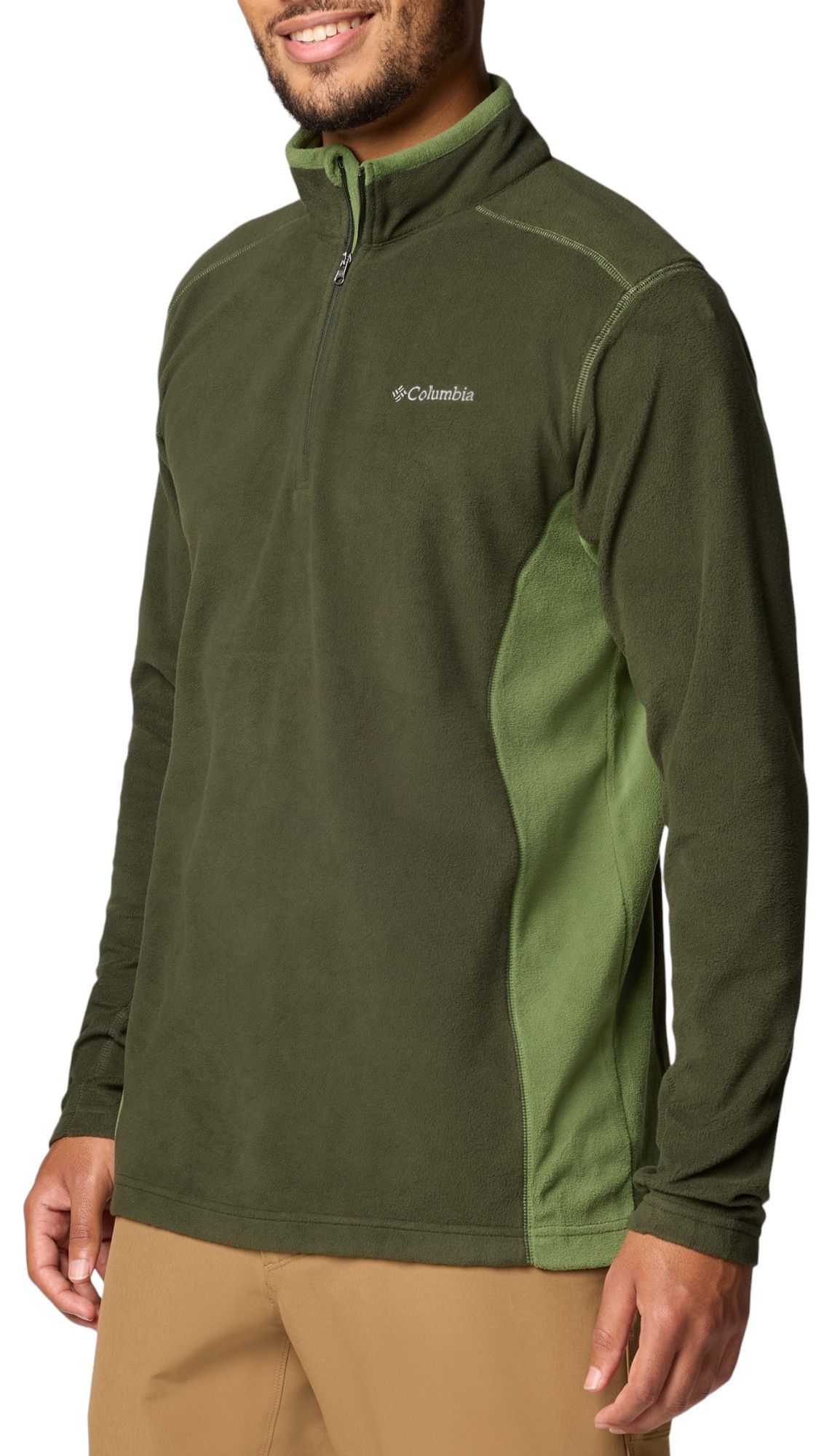 Felpa In Pile Columbia Klamath Range Uomo - Mezza Zip, Calda E Comoda - Foto 5