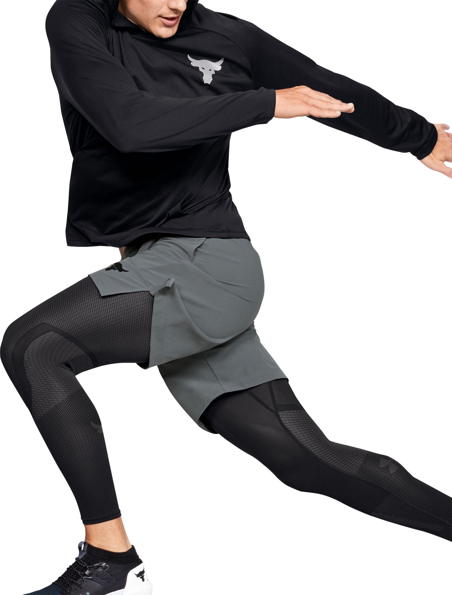 Under Armour Men's Project Rock Tech Hooded Long Sleeve Shirt 2.0 product image