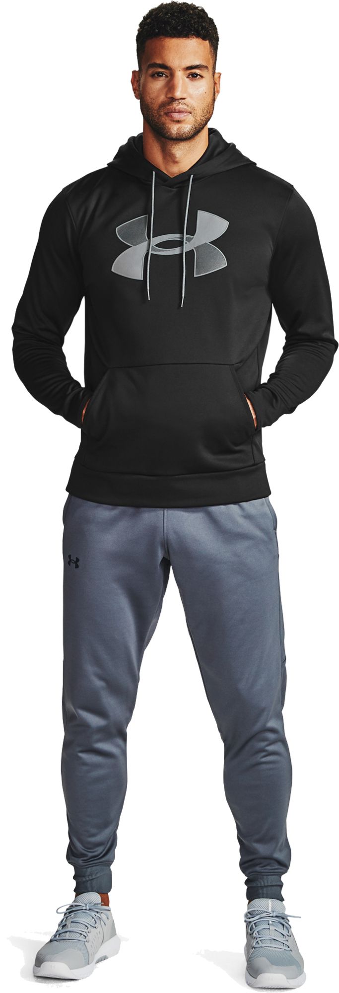 men's big logo under armour hoodie