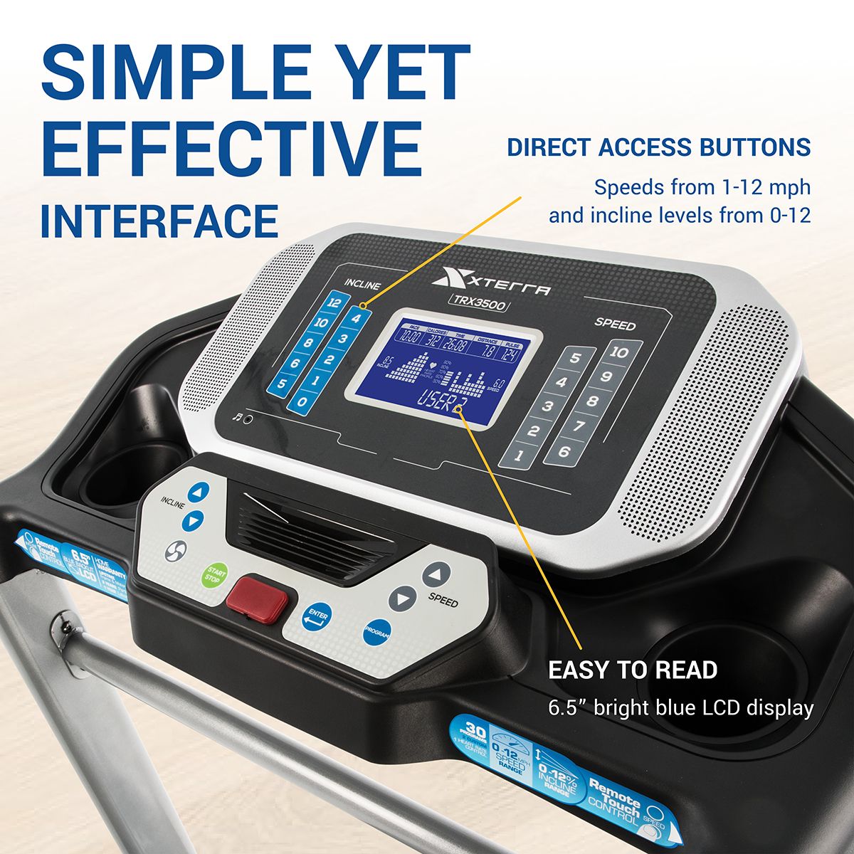 XTERRA Fitness TRX3500 Folding Treadmill Dick's Sporting Goods