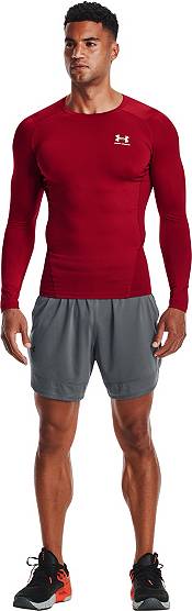 Camisola Under Armour Heatgear Armour Compression Long Sleeve Red -  Basketball Emotion