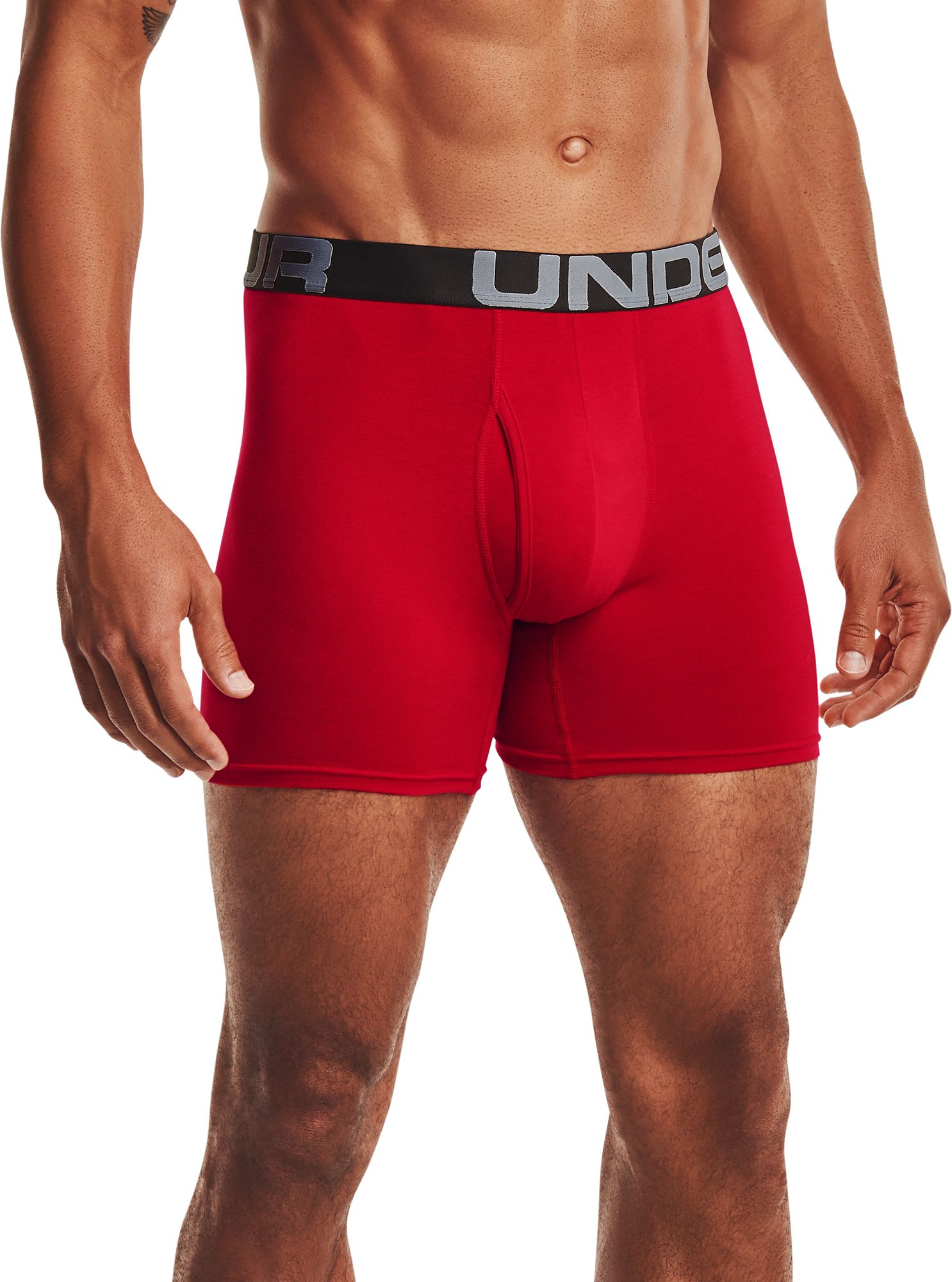 Under Armour Men's Charged Cotton 6” Boxerjock - 3 Pack