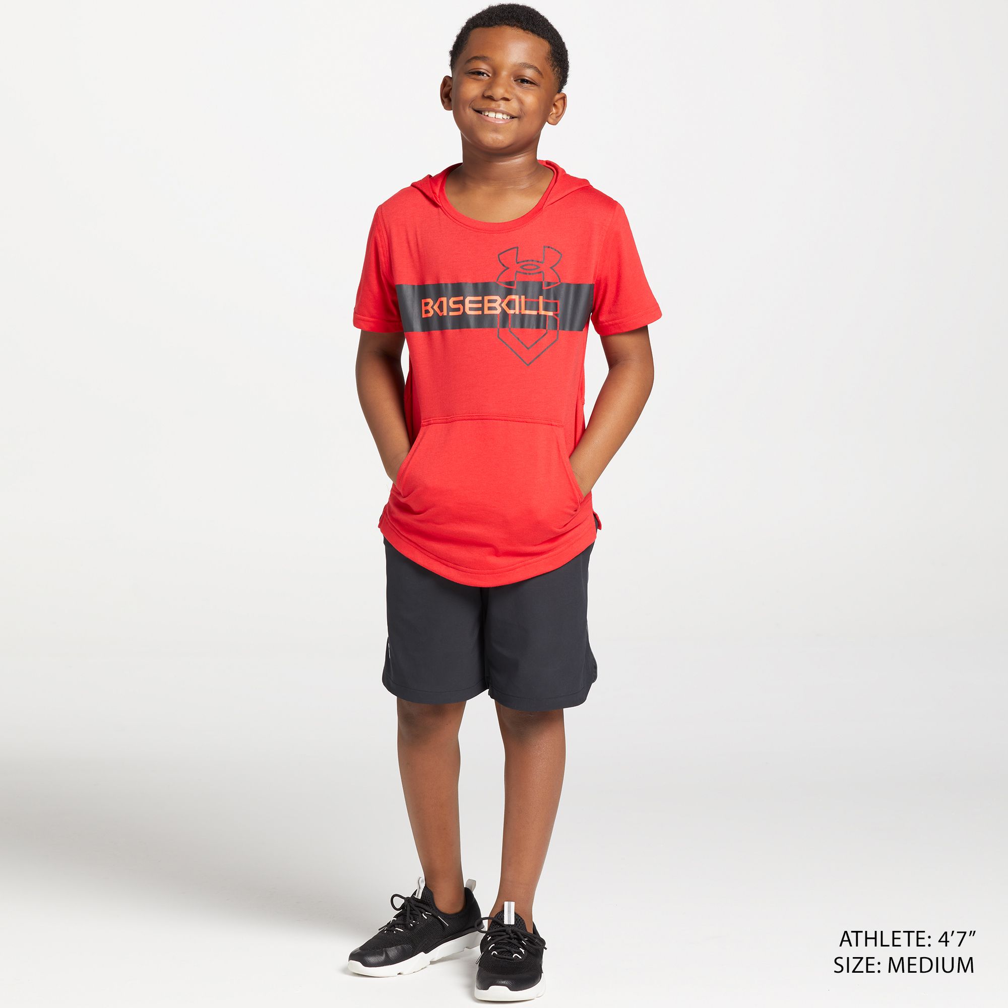 Under Armour Boys' Short Sleeve Hooded Baseball T-Shirt product image