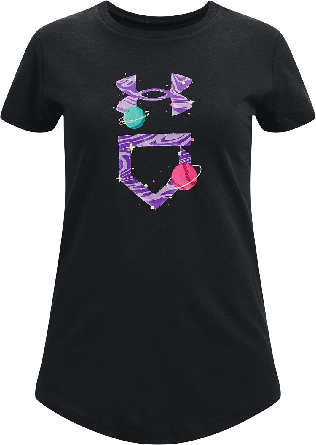 Under Armour Girls' Softball Galaxy Fill Short Sleeve T-Shirt product image