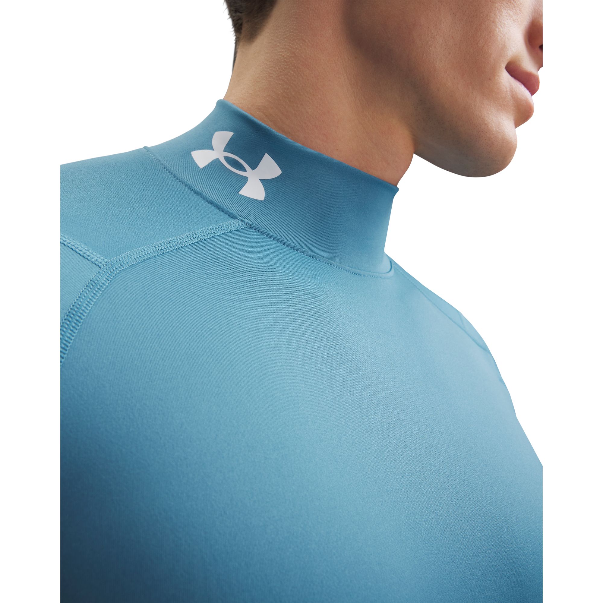 Under Armour Men's HeatGear Mock Neck Short Sleeve Compression Shirt product image