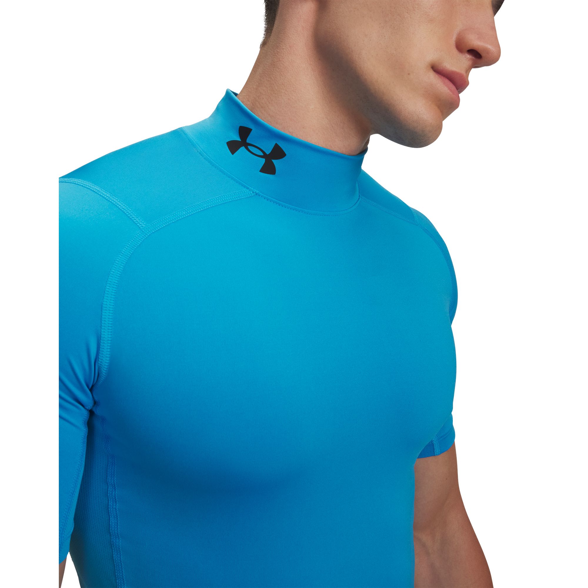Under Armour Men's HeatGear Mock Neck Short Sleeve Compression Shirt product image