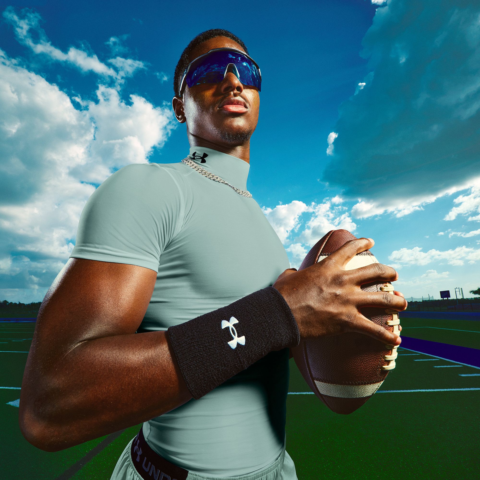 Under Armour Men's HeatGear Mock Neck Short Sleeve Compression Shirt product image