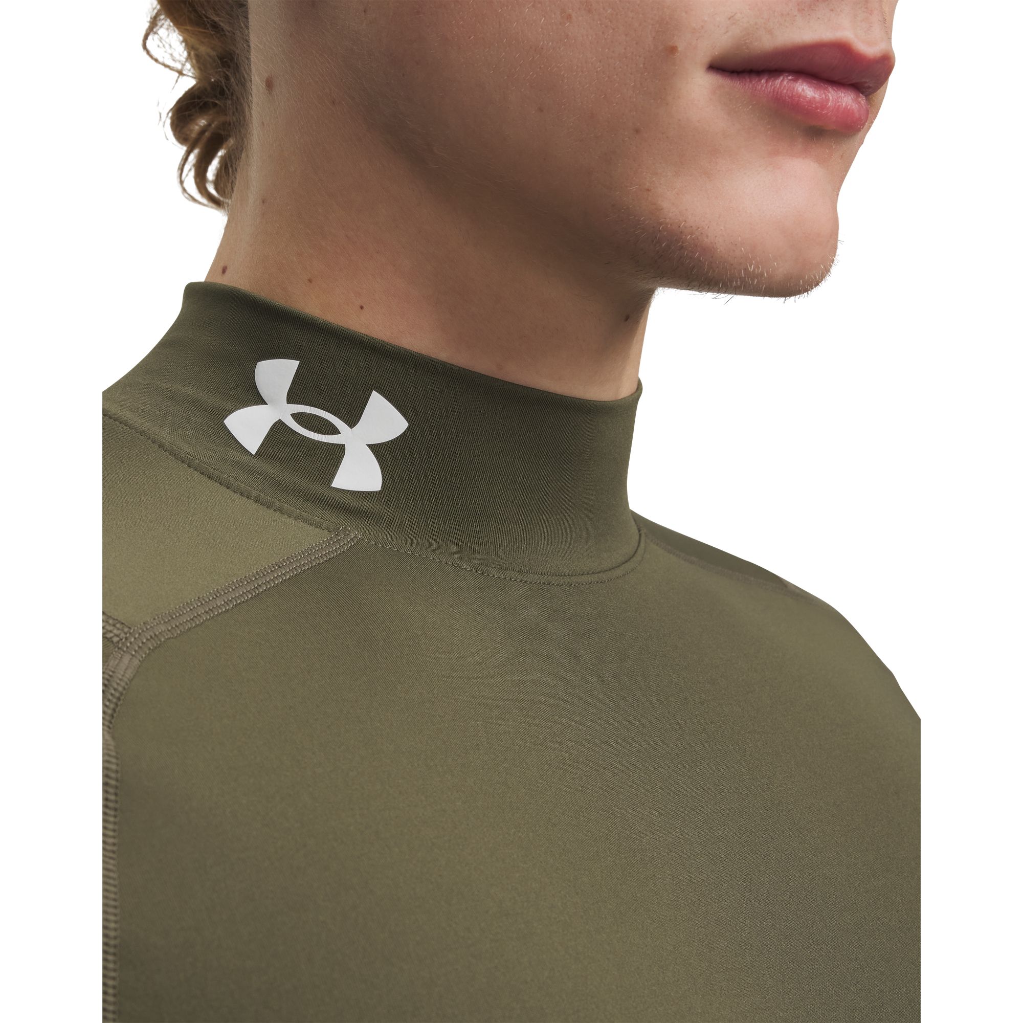 Under Armour Men's HeatGear Mock Neck Short Sleeve Compression Shirt product image